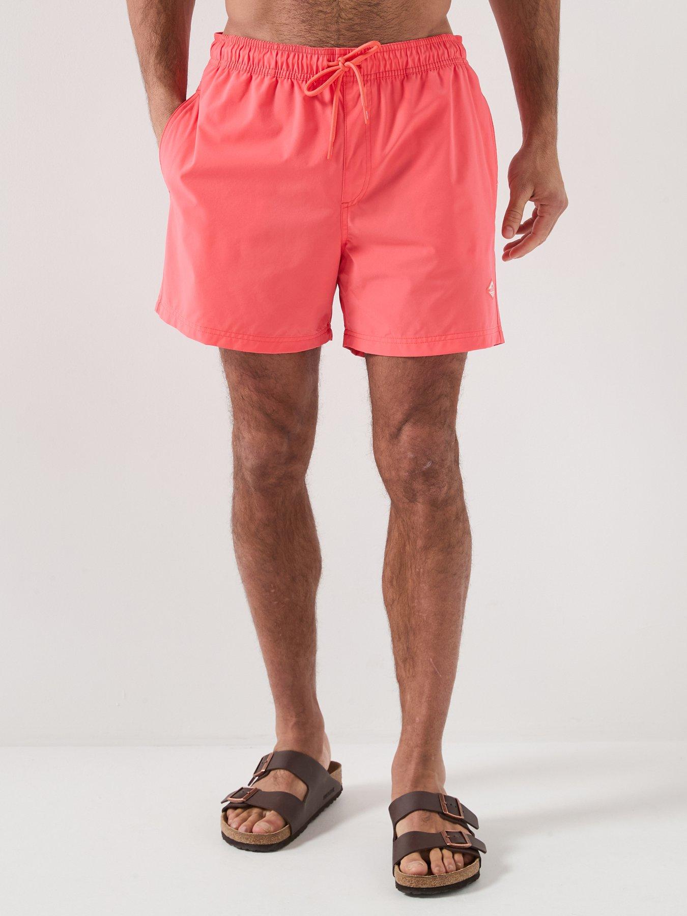 Image 1 of 5 of Jack & Jones Maui Tropic Solid Swim Shorts - Orange