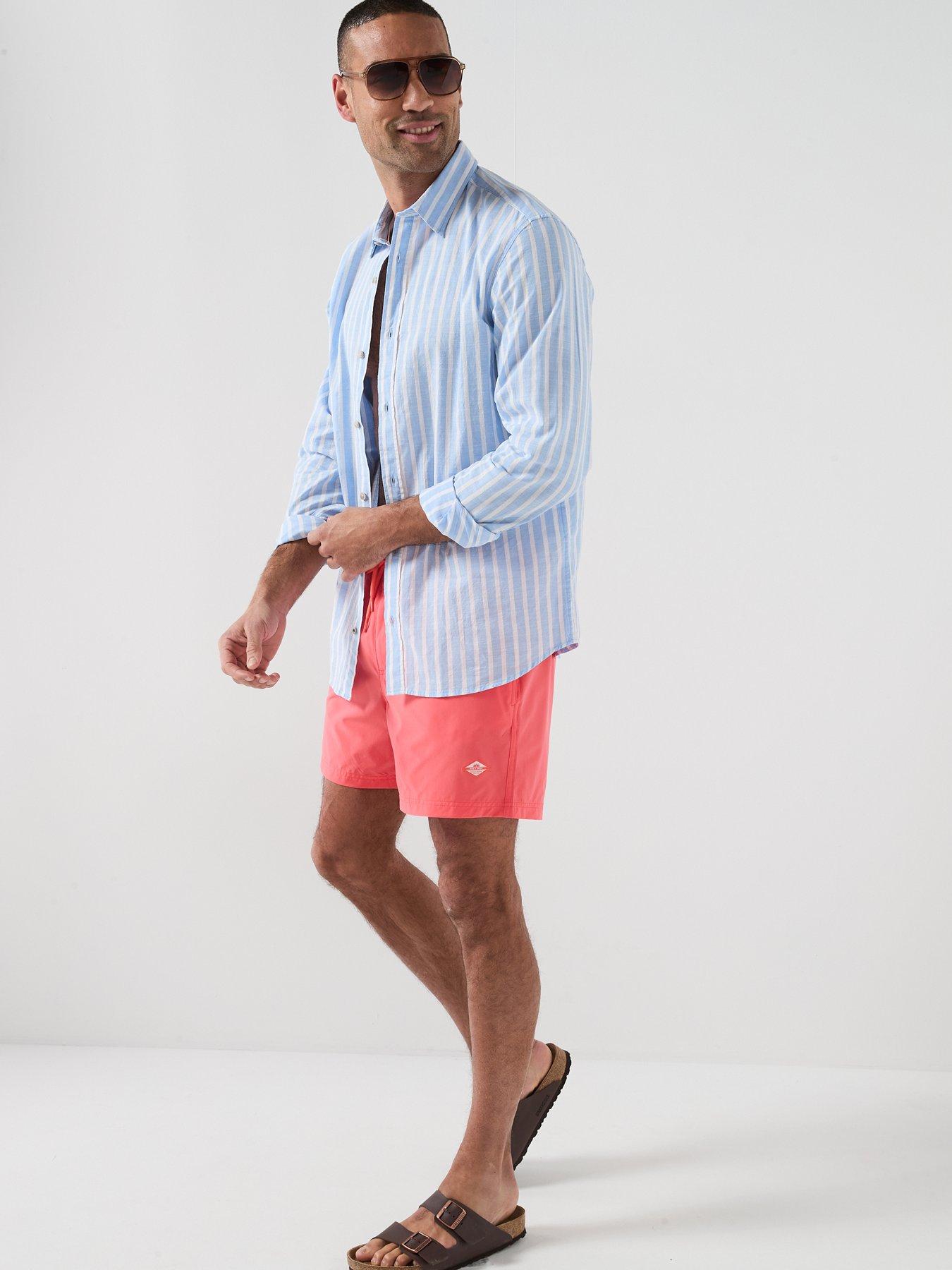 Image 5 of 5 of Jack & Jones Maui Tropic Solid Swim Shorts - Orange