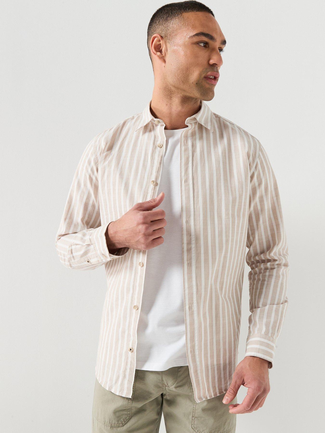 Jack & Jones Henry Long Sleeve Shirt - Beige
