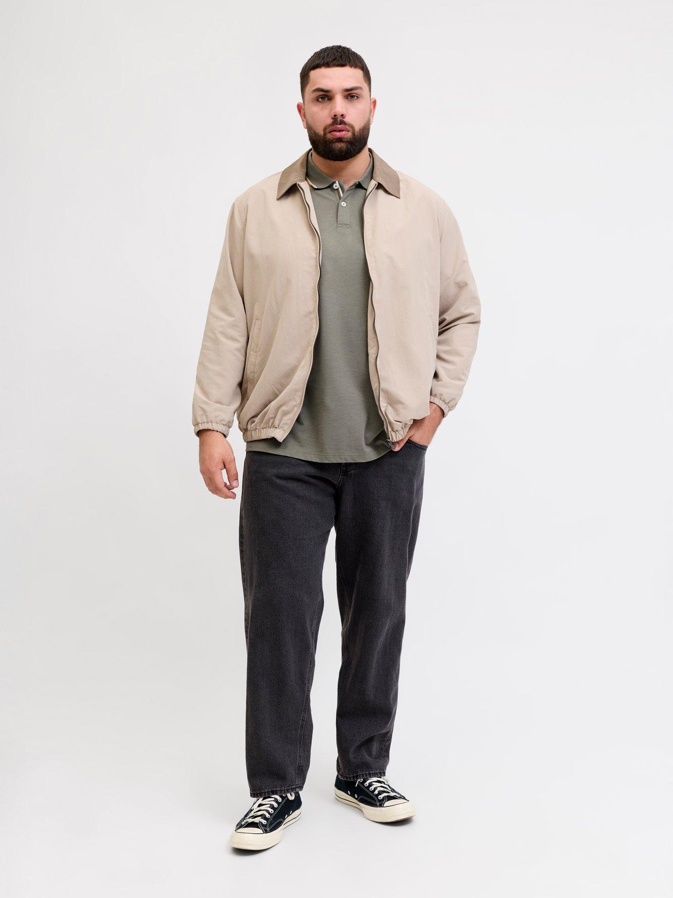 Image 4 of 5 of Jack & Jones Plus Blaze Polo Shirt - Khaki