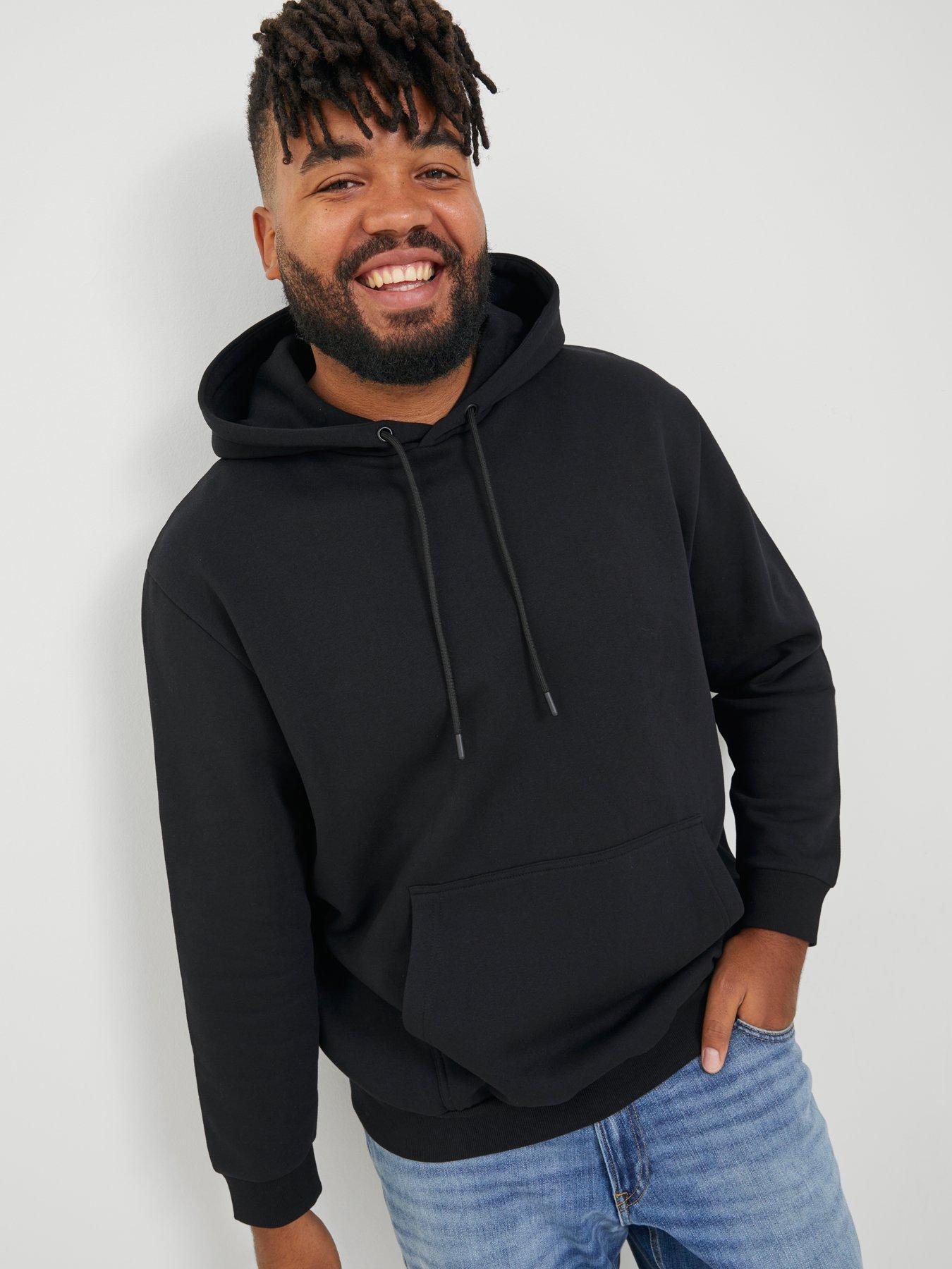 Image 4 of 7 of Jack & Jones Plus Bradley Hoodie - Black