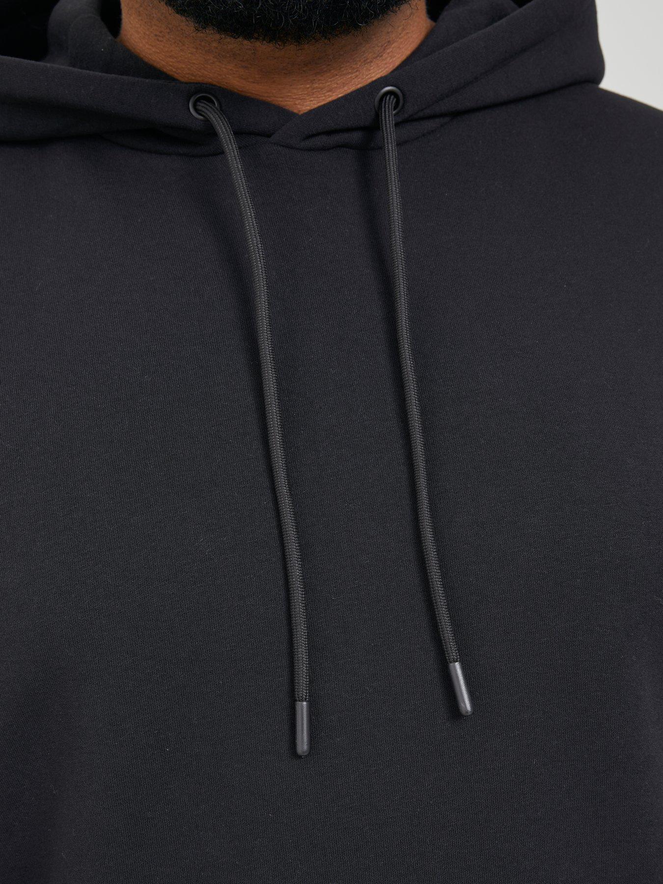 Image 6 of 7 of Jack & Jones Plus Bradley Hoodie - Black