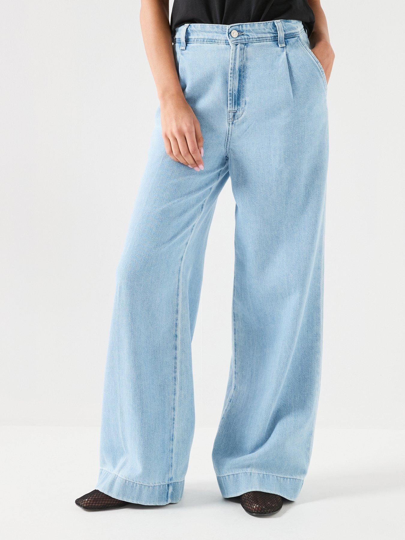 Image 5 of 6 of 7 FOR ALL MANKIND Lightweight Pleated Trouser - Blue