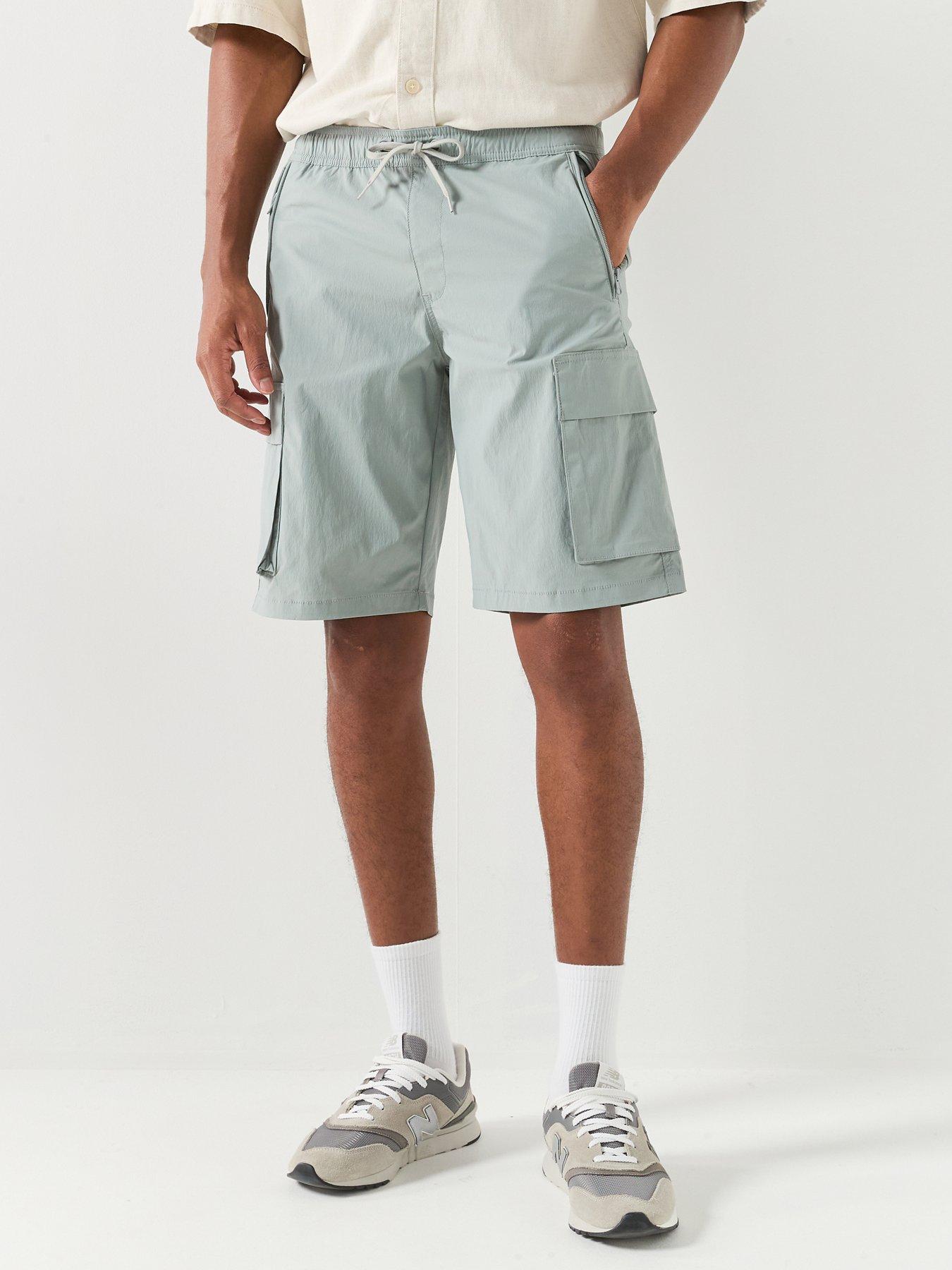 Jack & Jones Cole Axis Tech Cargo Shorts - Grey