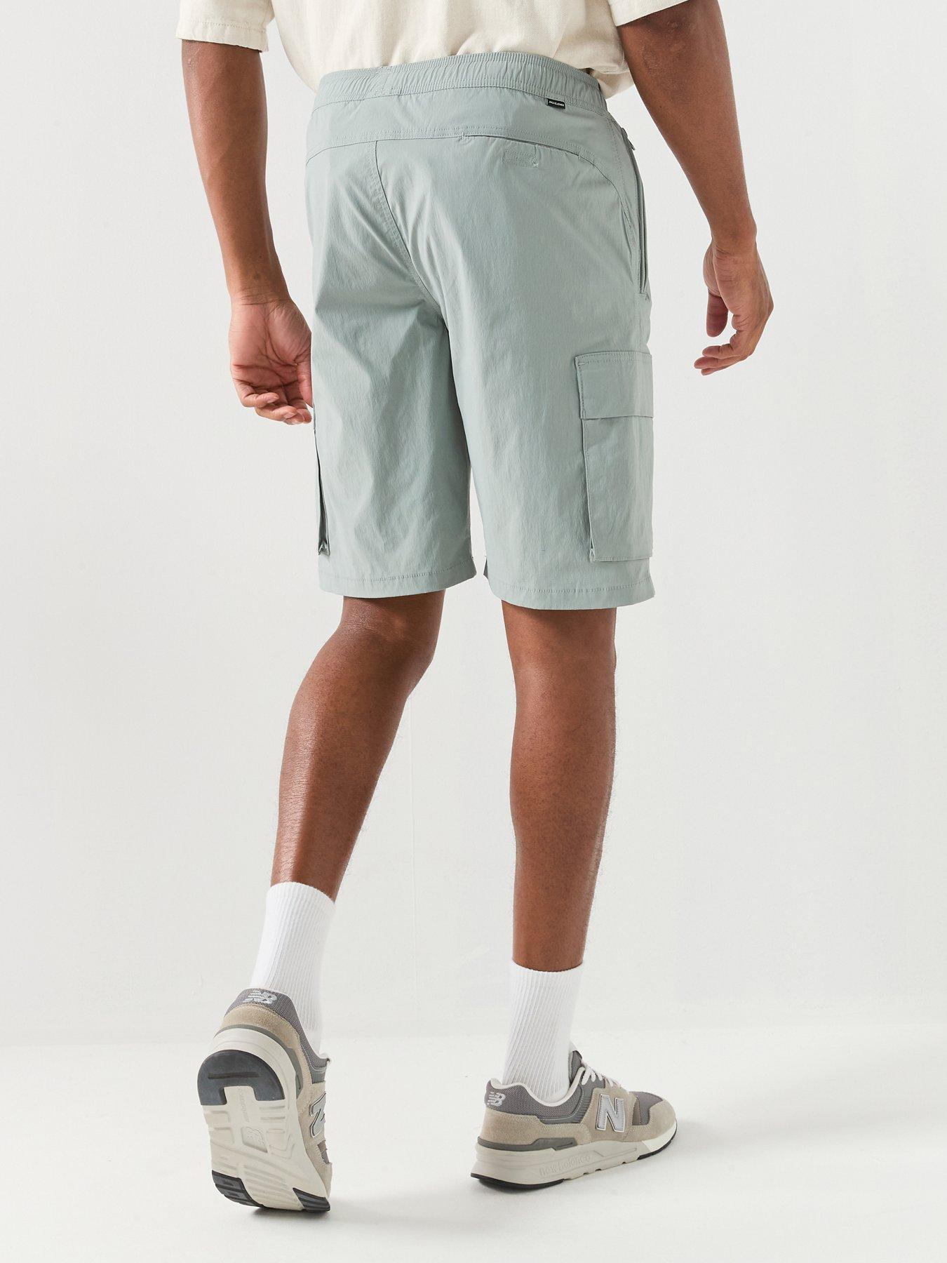 Image 2 of 6 of Jack & Jones Cole Axis Tech Cargo Shorts - Grey