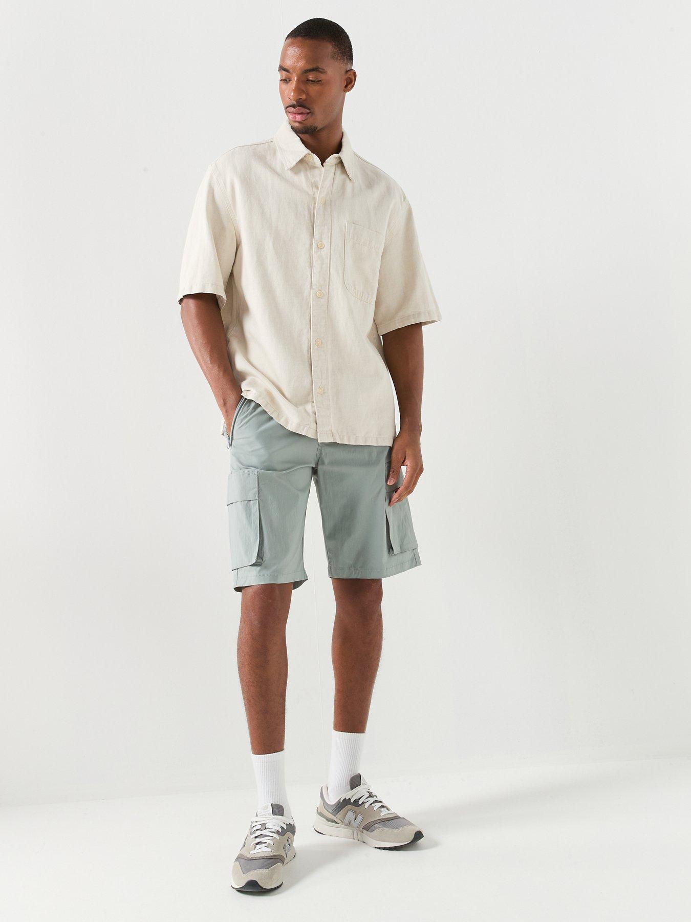 Image 3 of 6 of Jack & Jones Cole Axis Tech Cargo Shorts - Grey