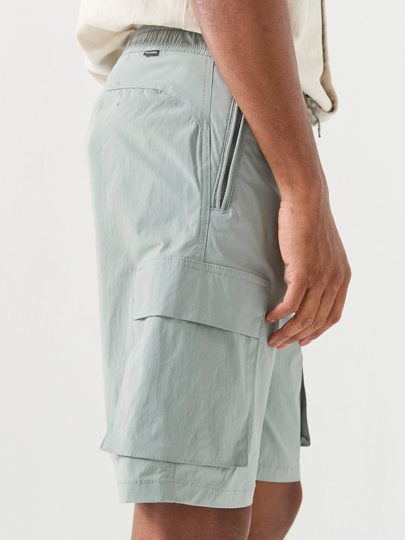 Image 5 of 6 of Jack & Jones Cole Axis Tech Cargo Shorts - Grey