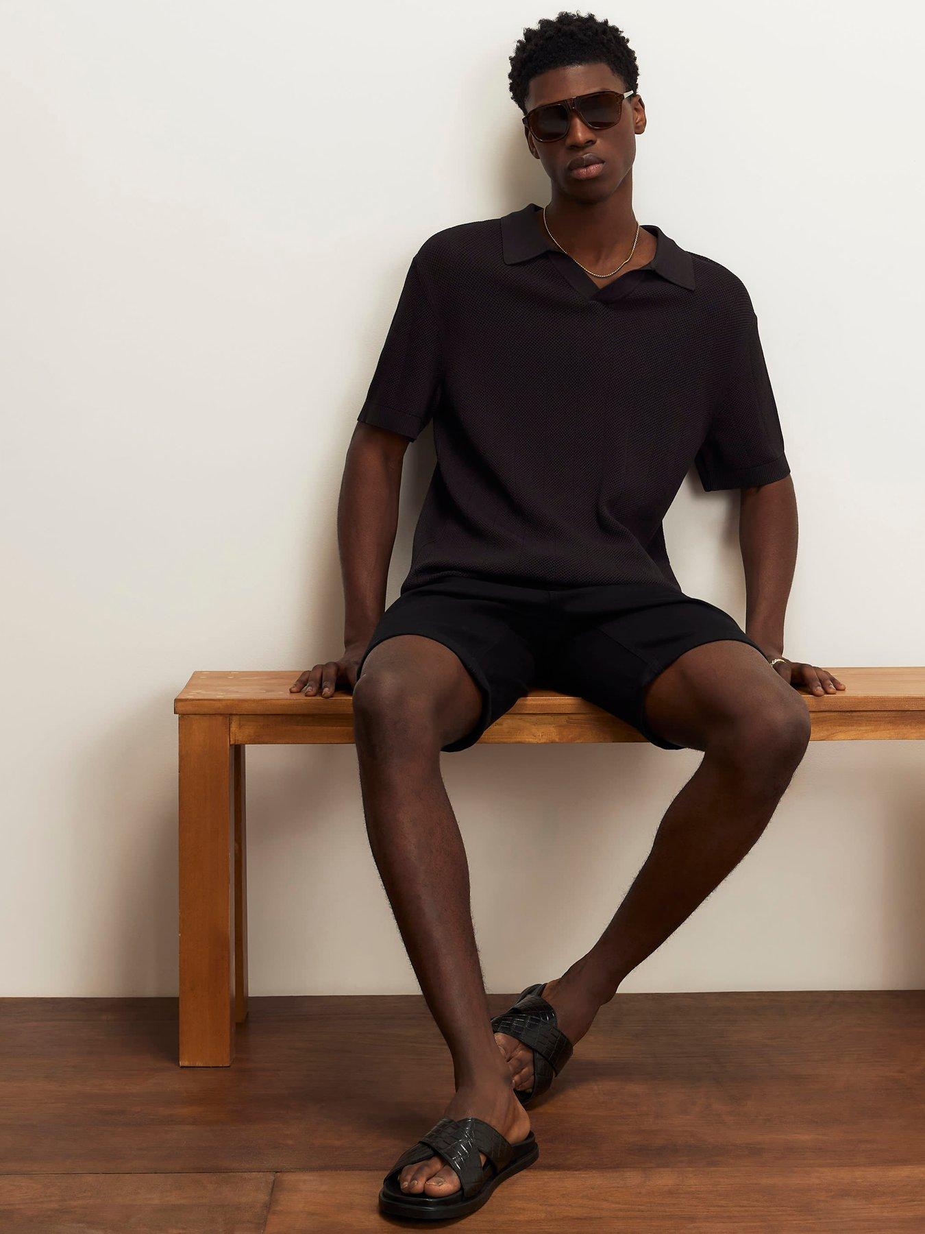 river-island-river-island-black-slim-shortoutfit