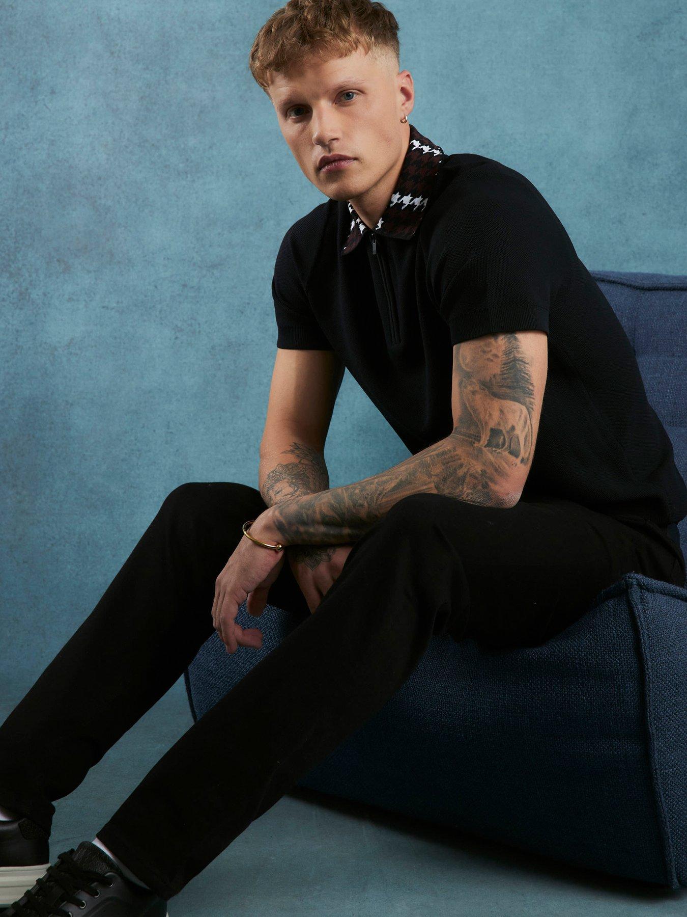 Image 4 of 4 of River Island Stay Slim Jeans - Black