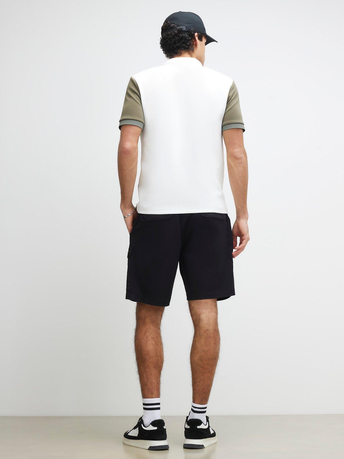 Image 2 of 6 of River Island Romeo Cargo Shorts - Black