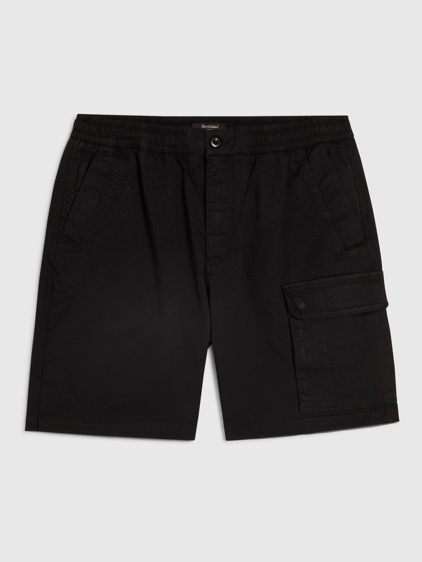 Image 5 of 6 of River Island Romeo Cargo Shorts - Black