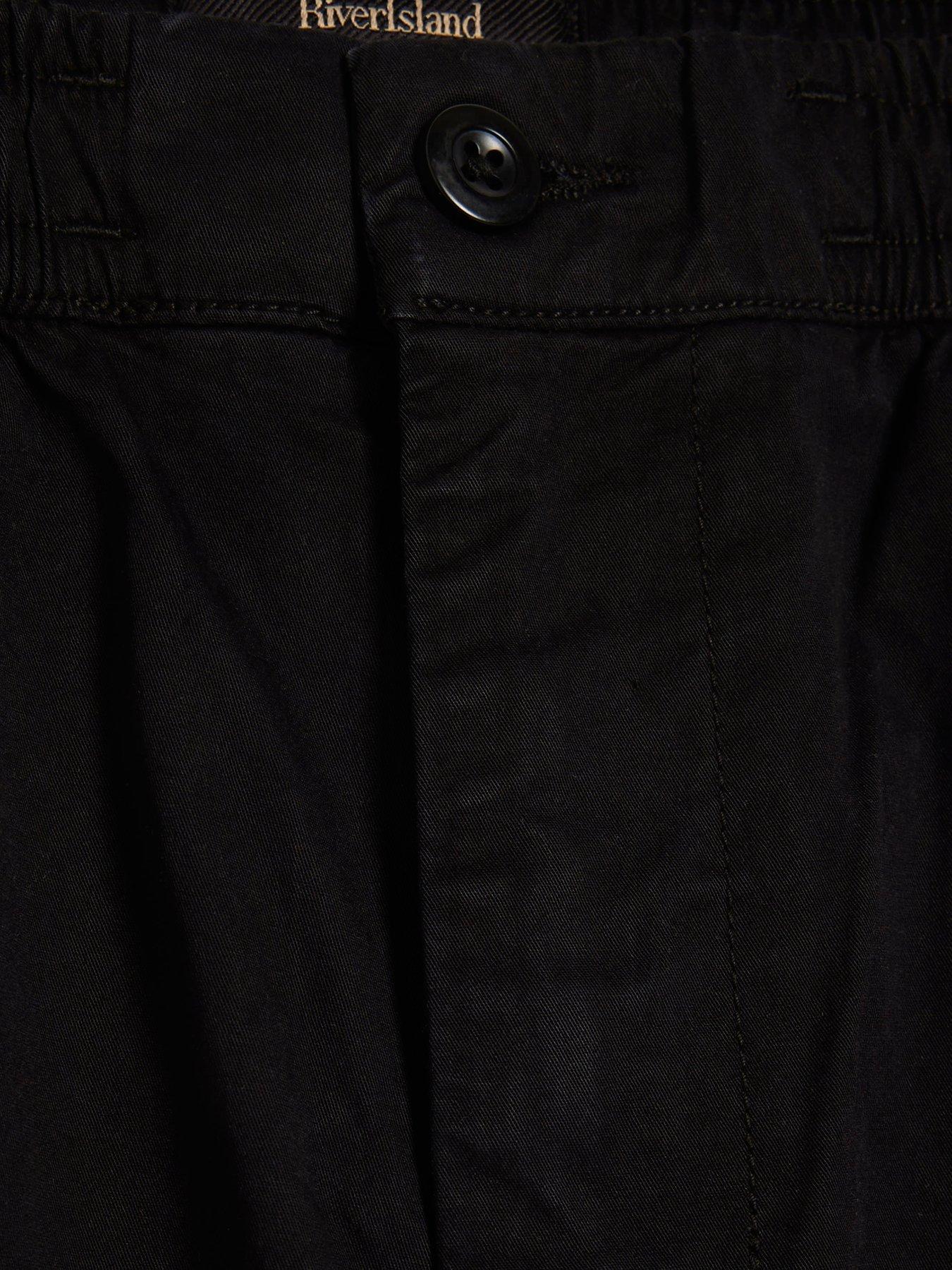 Image 6 of 6 of River Island Romeo Cargo Shorts - Black
