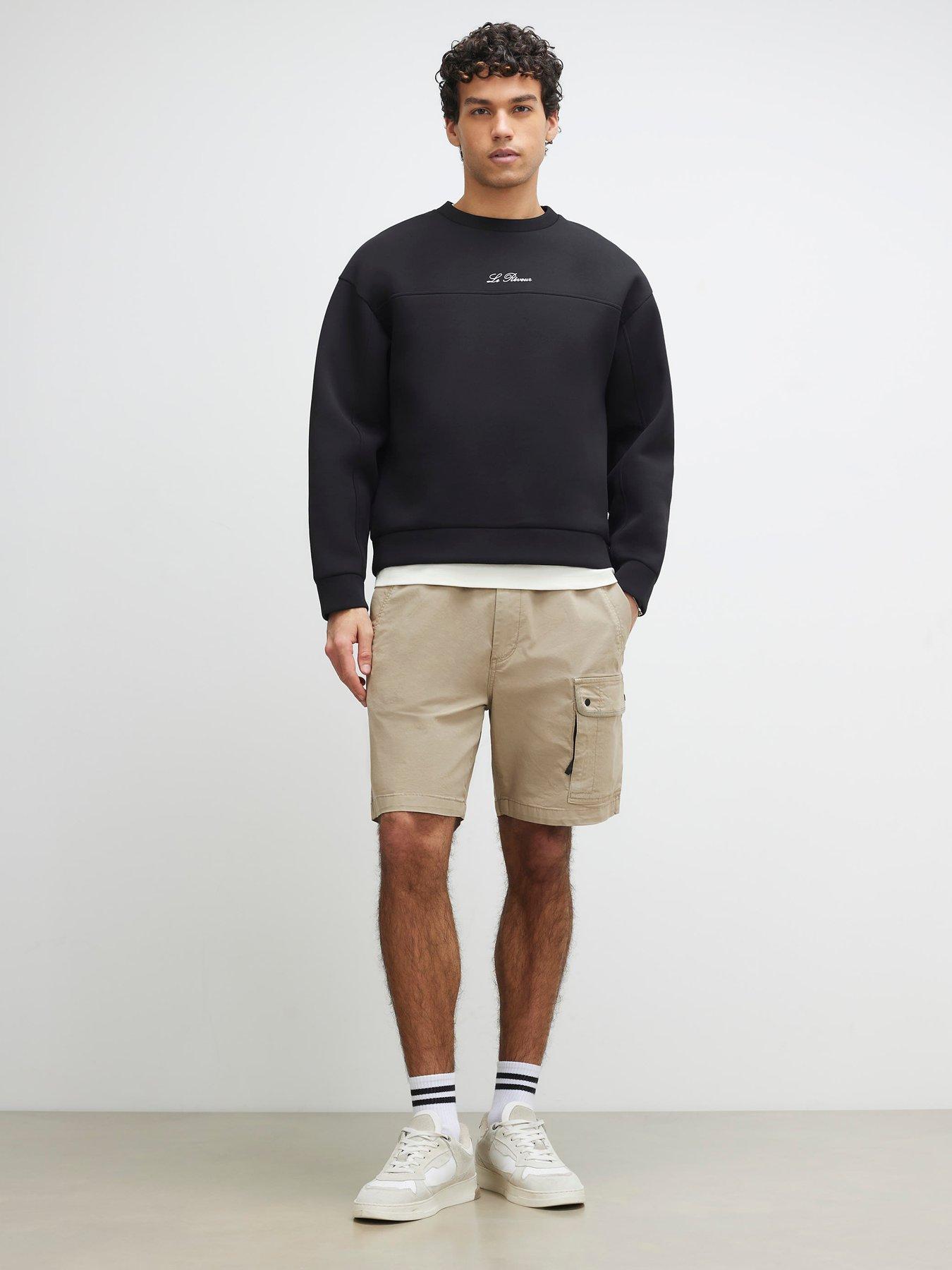 Image 3 of 6 of River Island Romeo Cargo Shorts - Grey