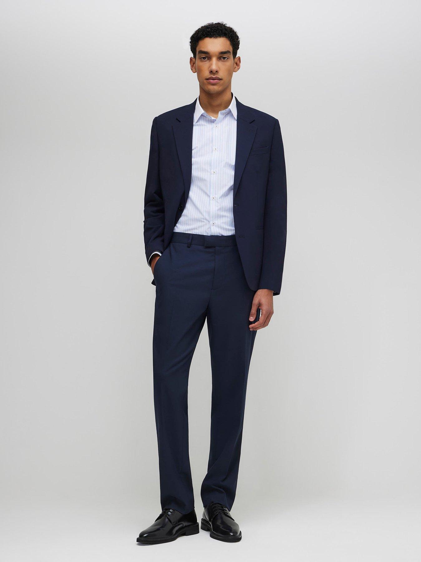 River Island Slim Core Suit Trouser - Navy