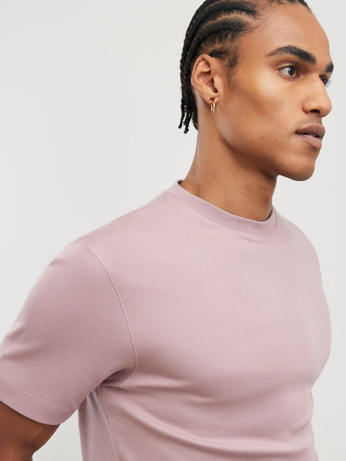 river-island-slim-essentials-short-sleeve-t-shirt-pinkoutfit
