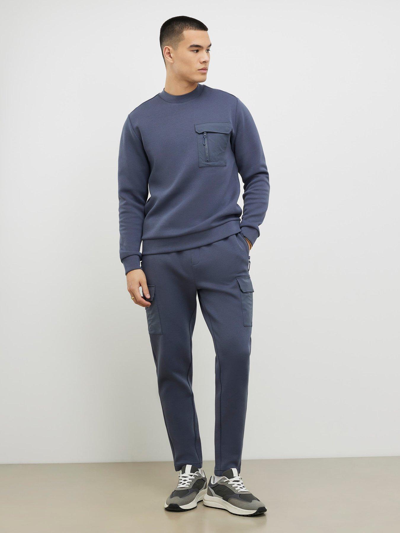 river-island-slim-nylon-pocket-long-sleeve-crew-sweatshirt-greyback