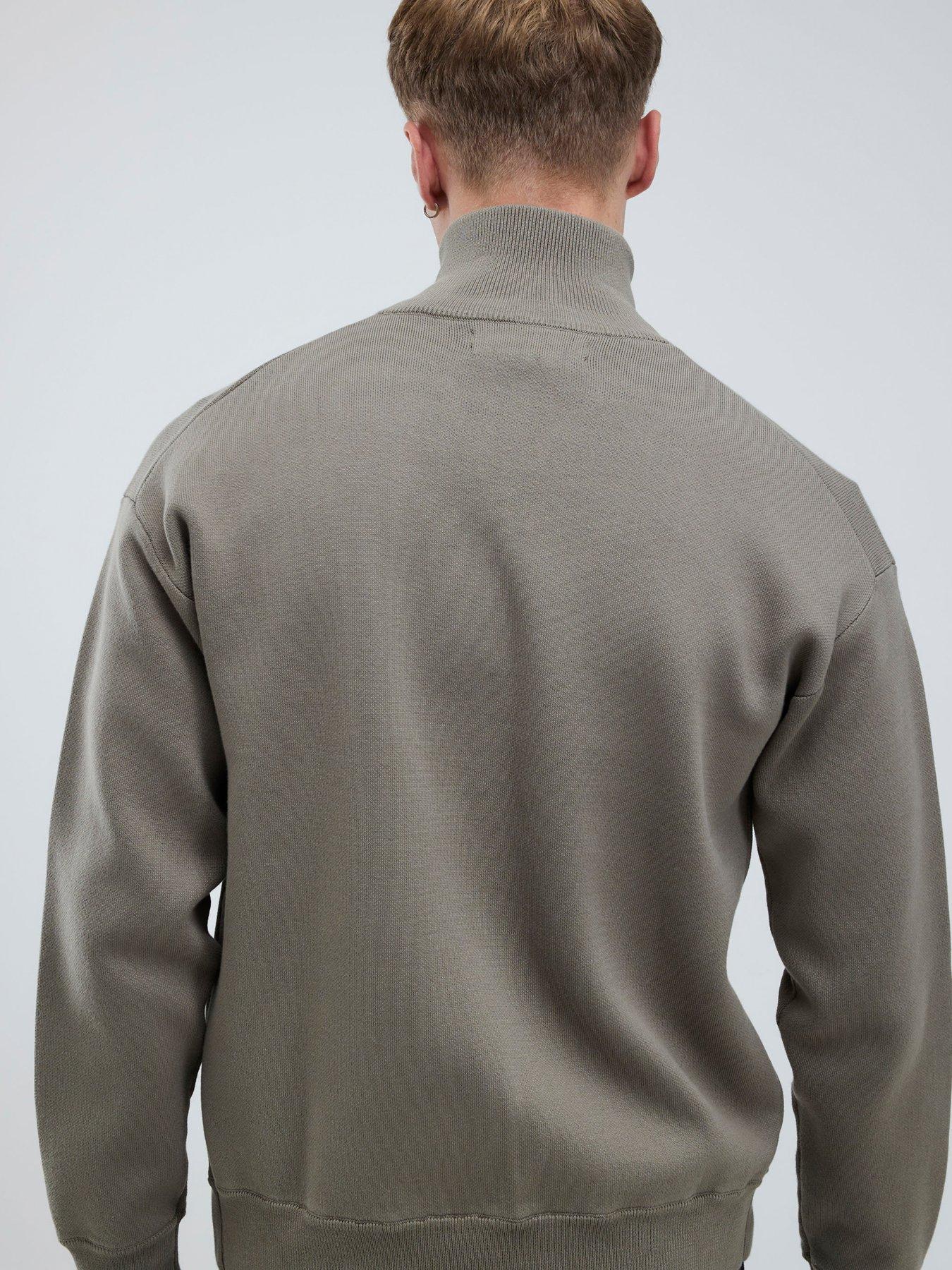 Image 2 of 4 of River Island Long Sleeve Clean Zip Through - Green