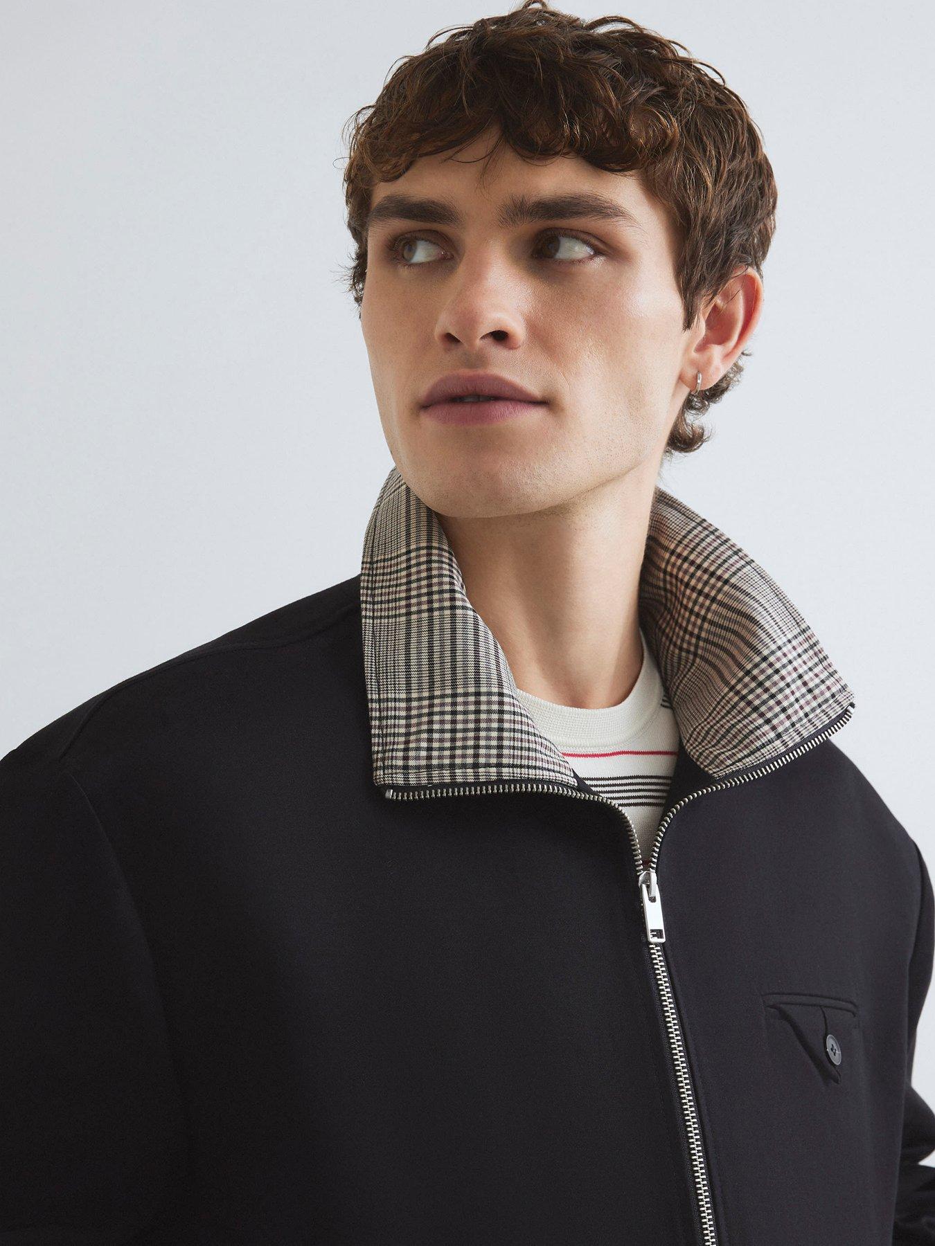 river-island-check-lined-harrington-blackoutfit