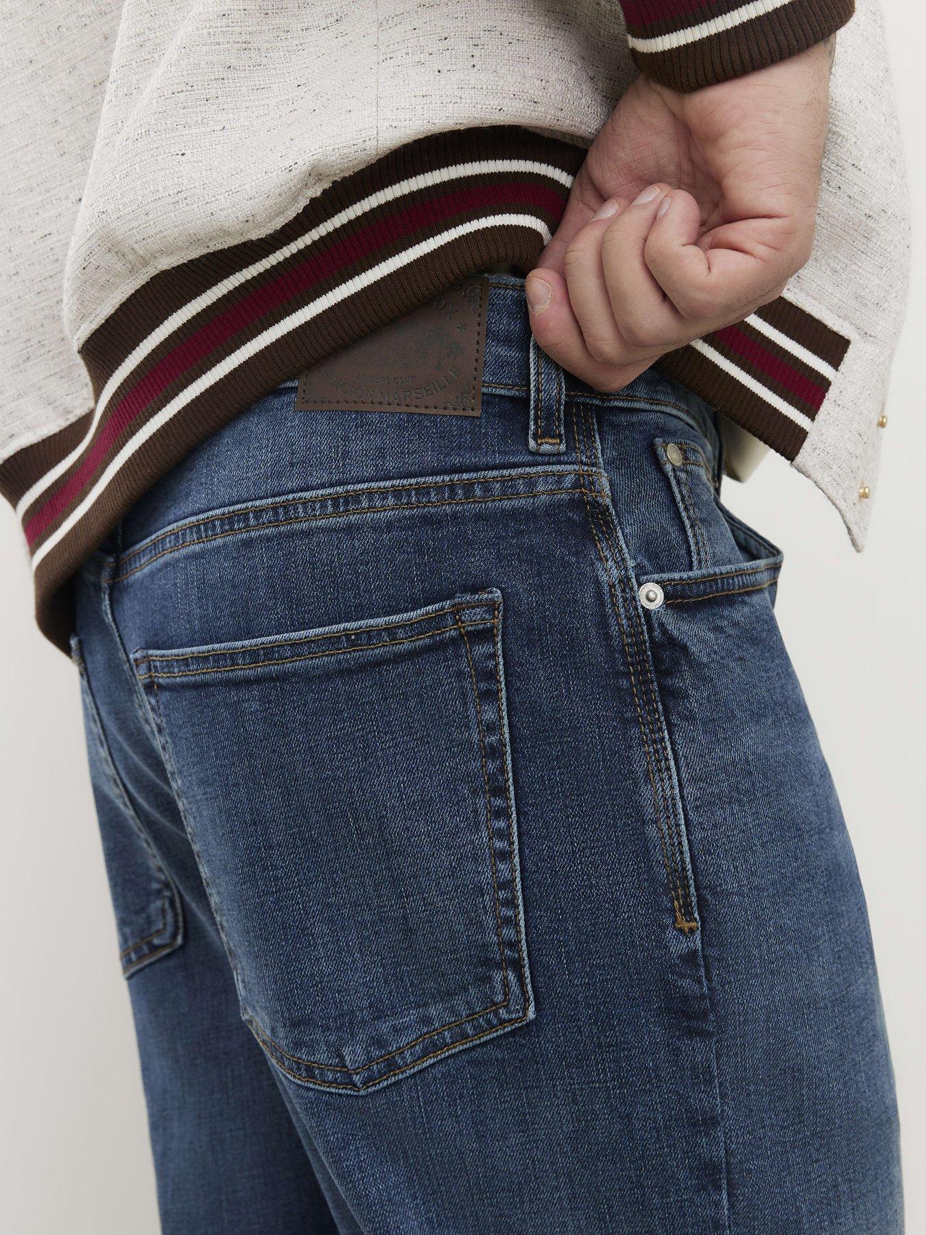 Image 4 of 4 of River Island Straight Westmorland Jeans - Blue