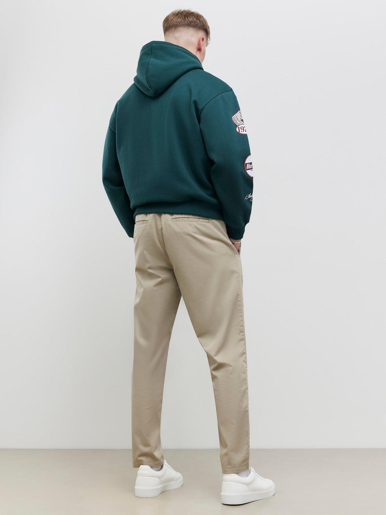 Image 2 of 4 of River Island Othello Elasticated Trousers - Stone