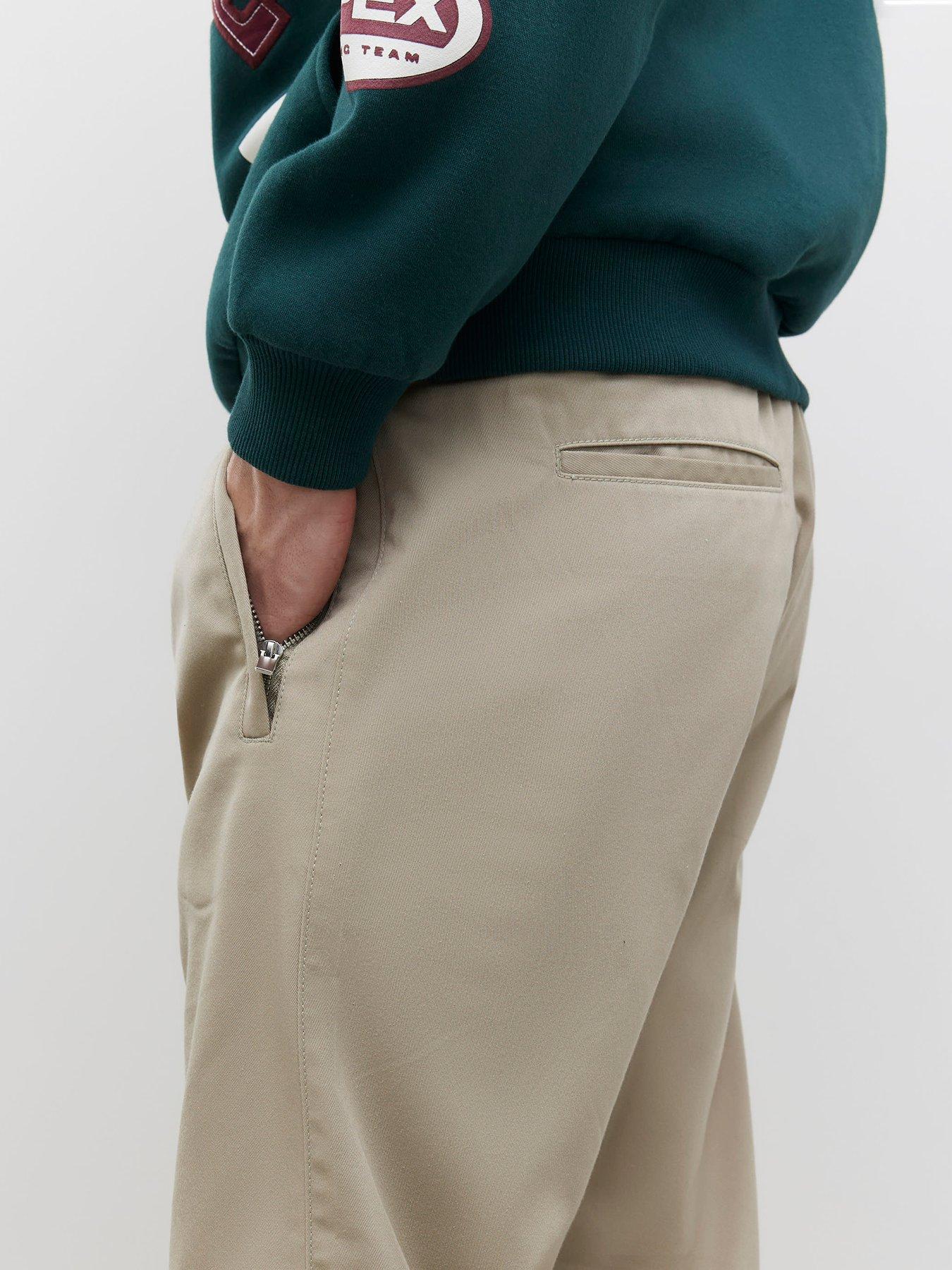 Image 4 of 4 of River Island Othello Elasticated Trousers - Stone
