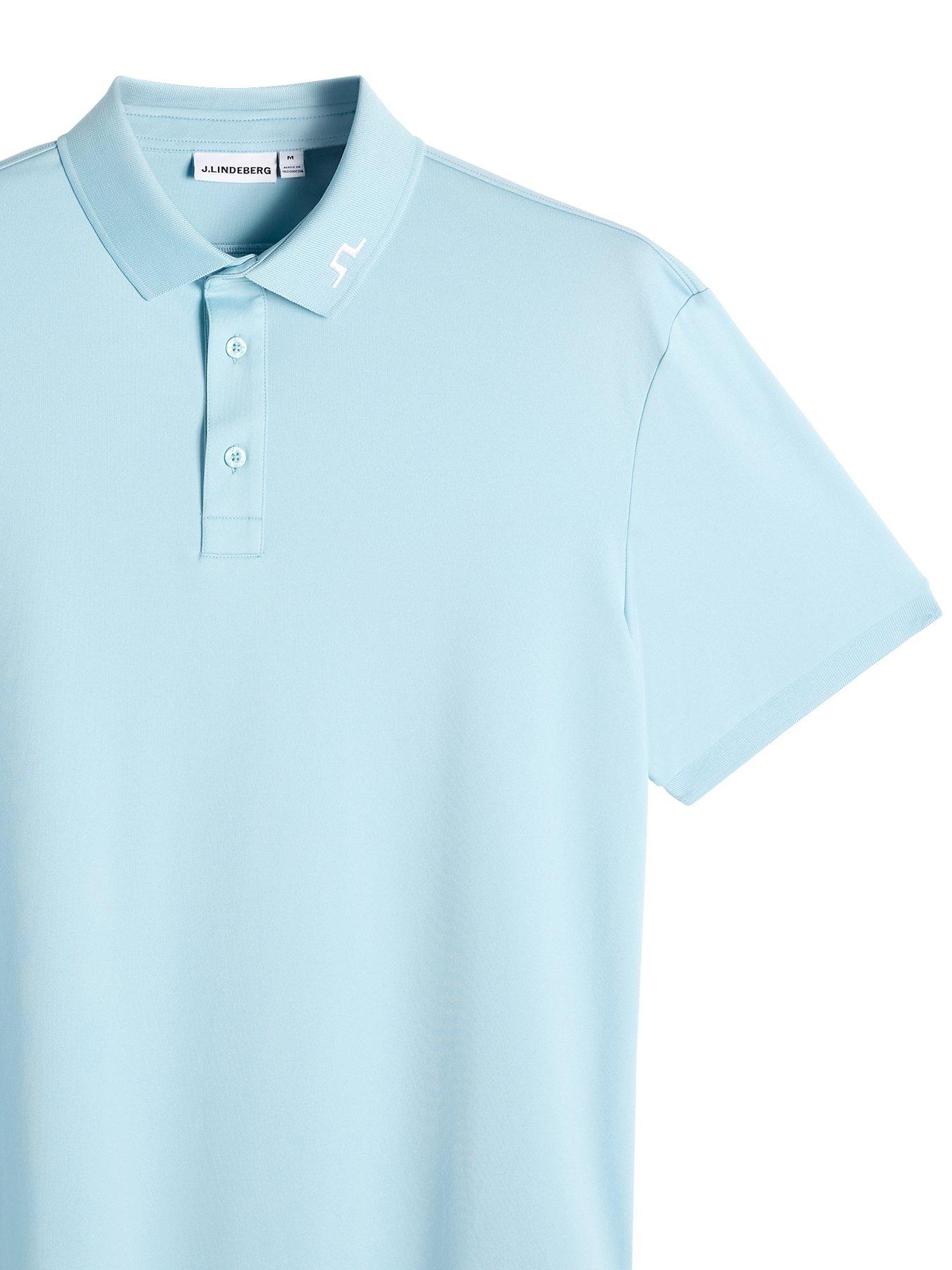 Image 3 of 4 of J LINDEBERG Mens Golf Kv Polo - Blue