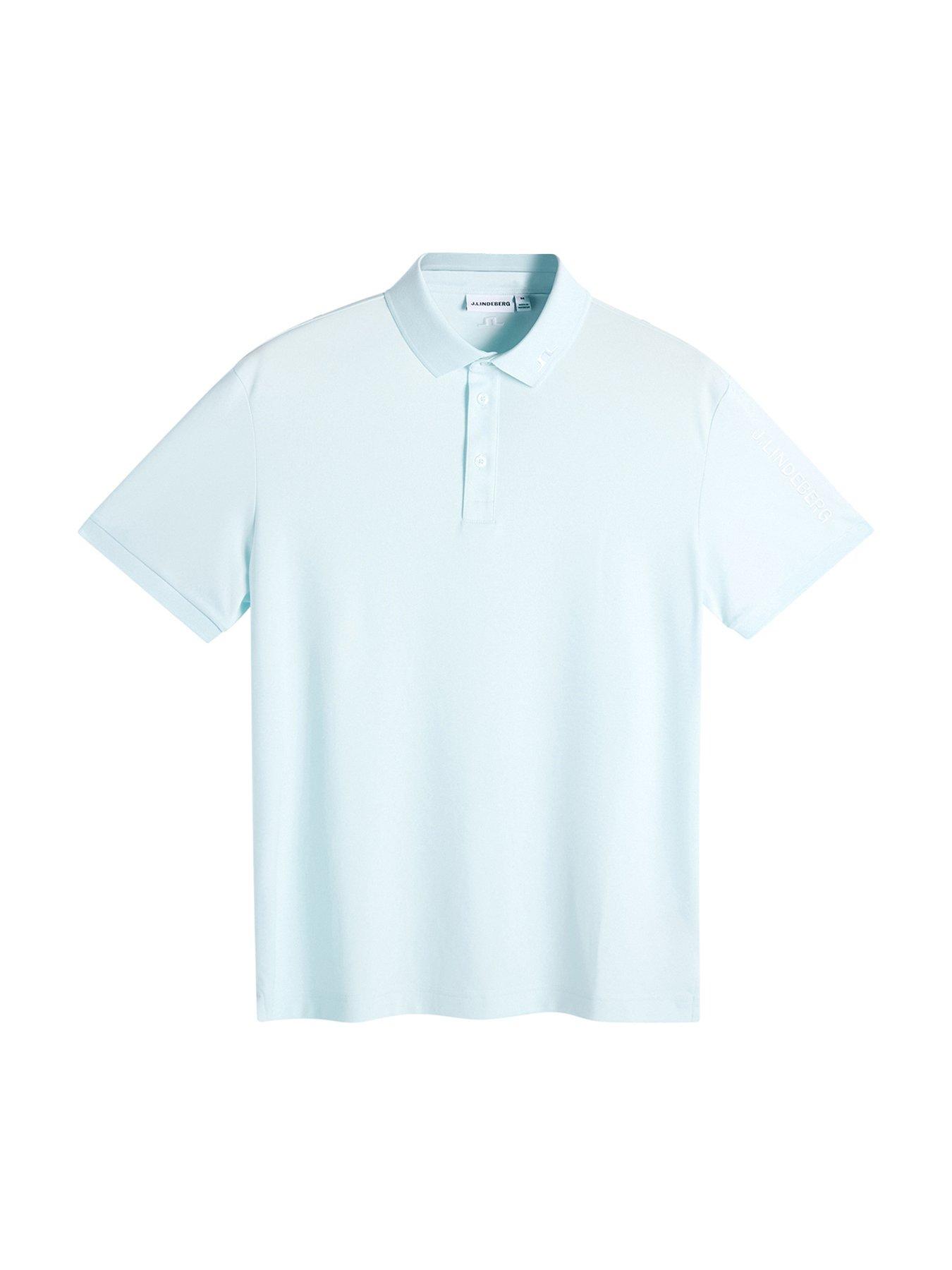 Image 1 of 2 of J LINDEBERG Mens Golf Tour Tech Polo - Blue