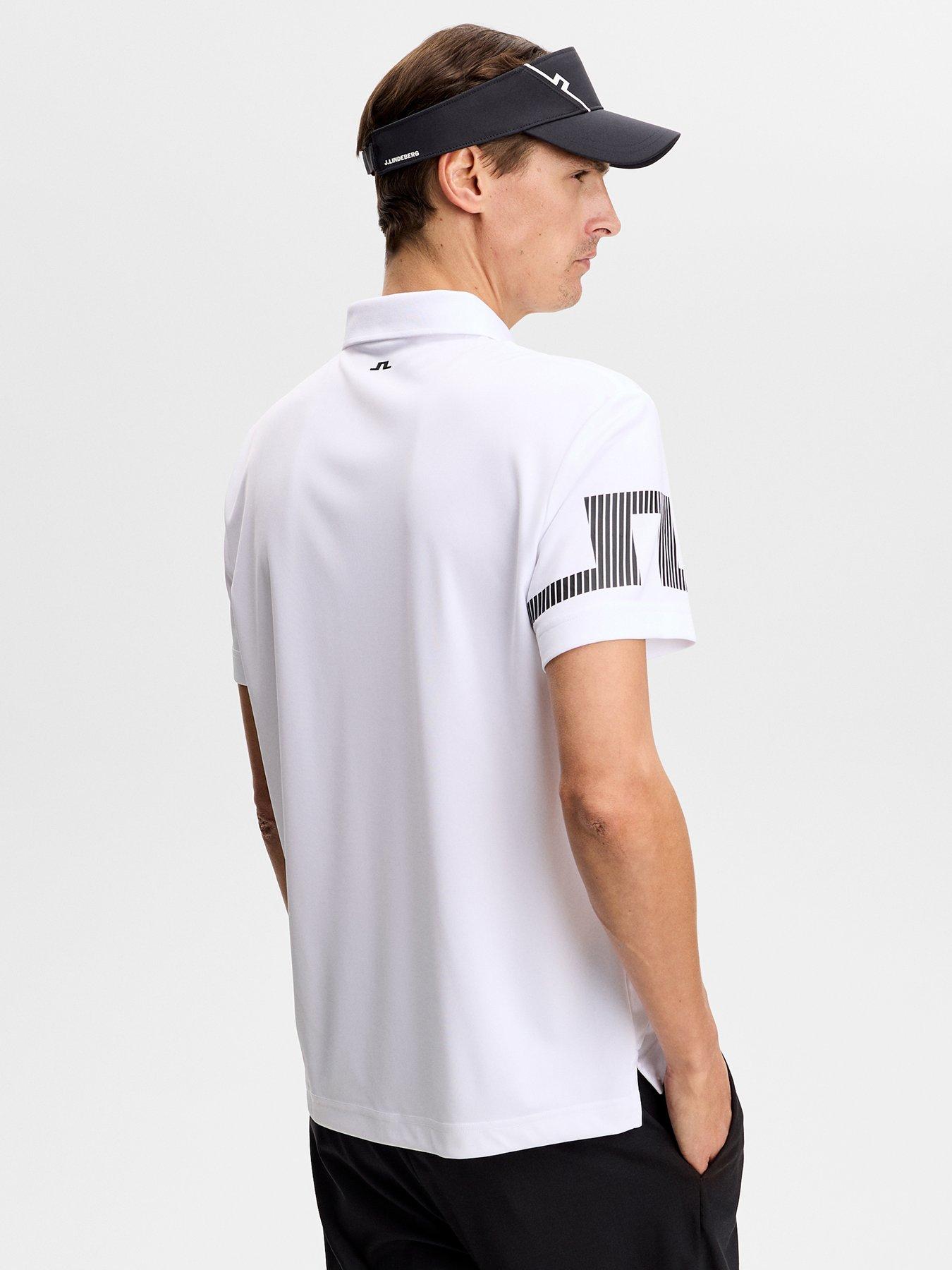 Image 2 of 6 of J LINDEBERG Mens Golf Heath Polo - White