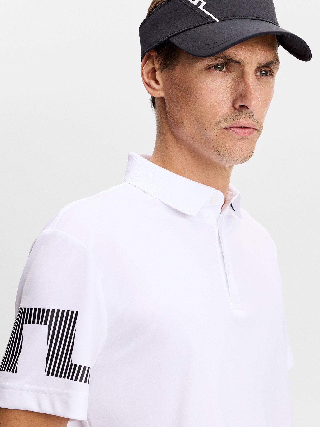 Image 5 of 6 of J LINDEBERG Mens Golf Heath Polo - White