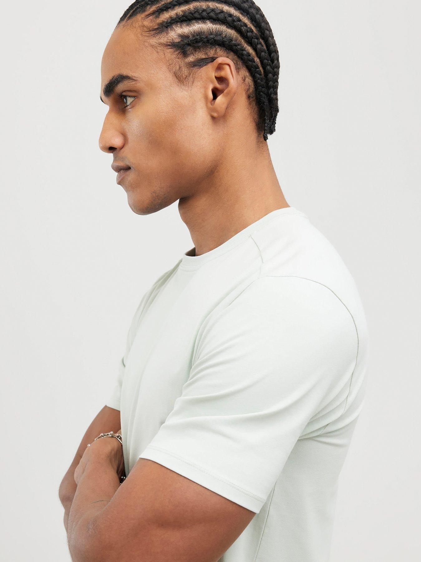 Image 4 of 4 of River Island Muscle Essentials Short Sleeve T-Shirt - Light Green