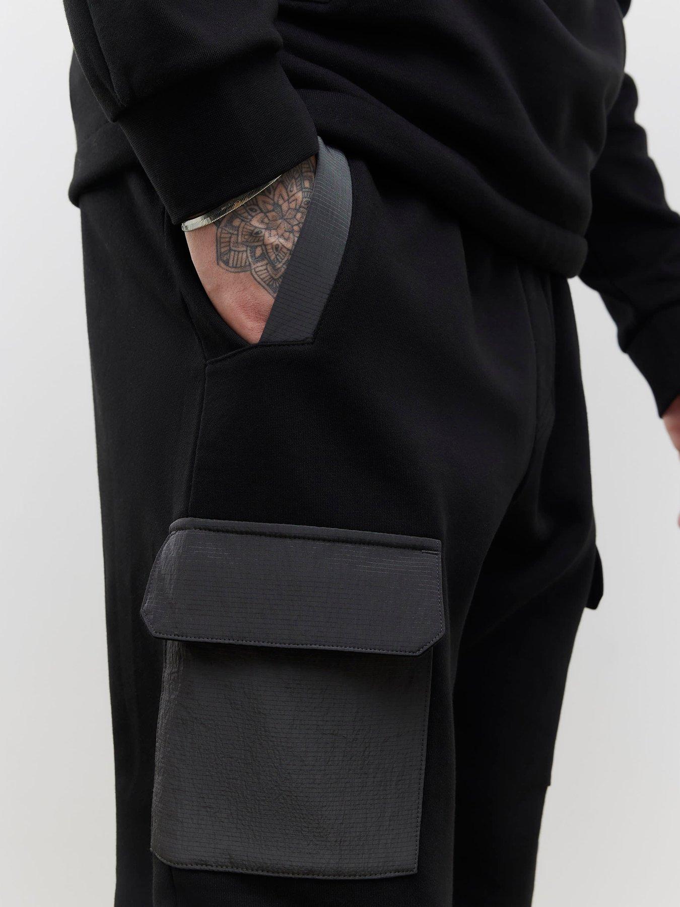 Image 4 of 4 of River Island Luminus Joggers - Black