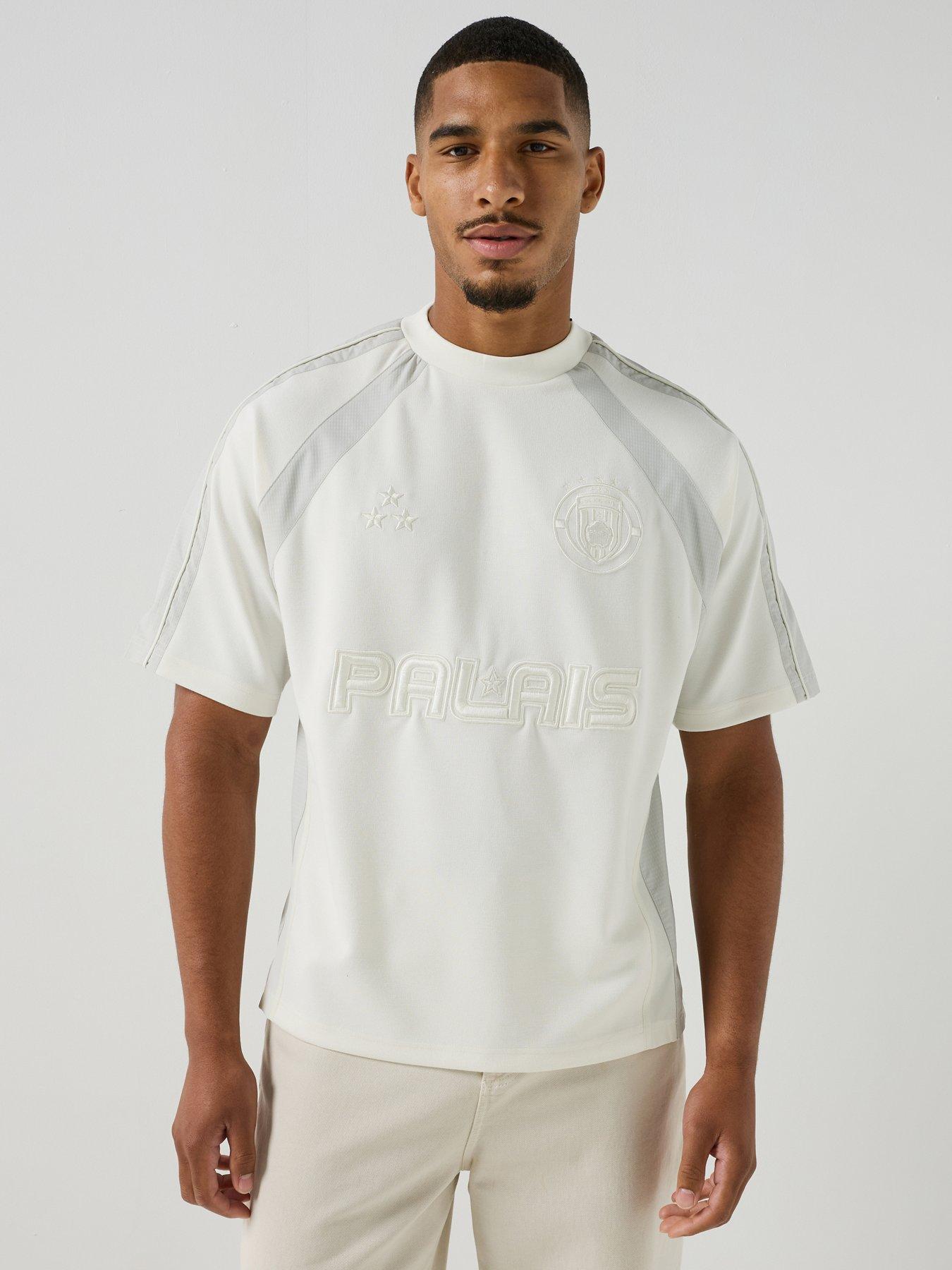 River Island Short Sleeve Palais Football T-Shirt - White