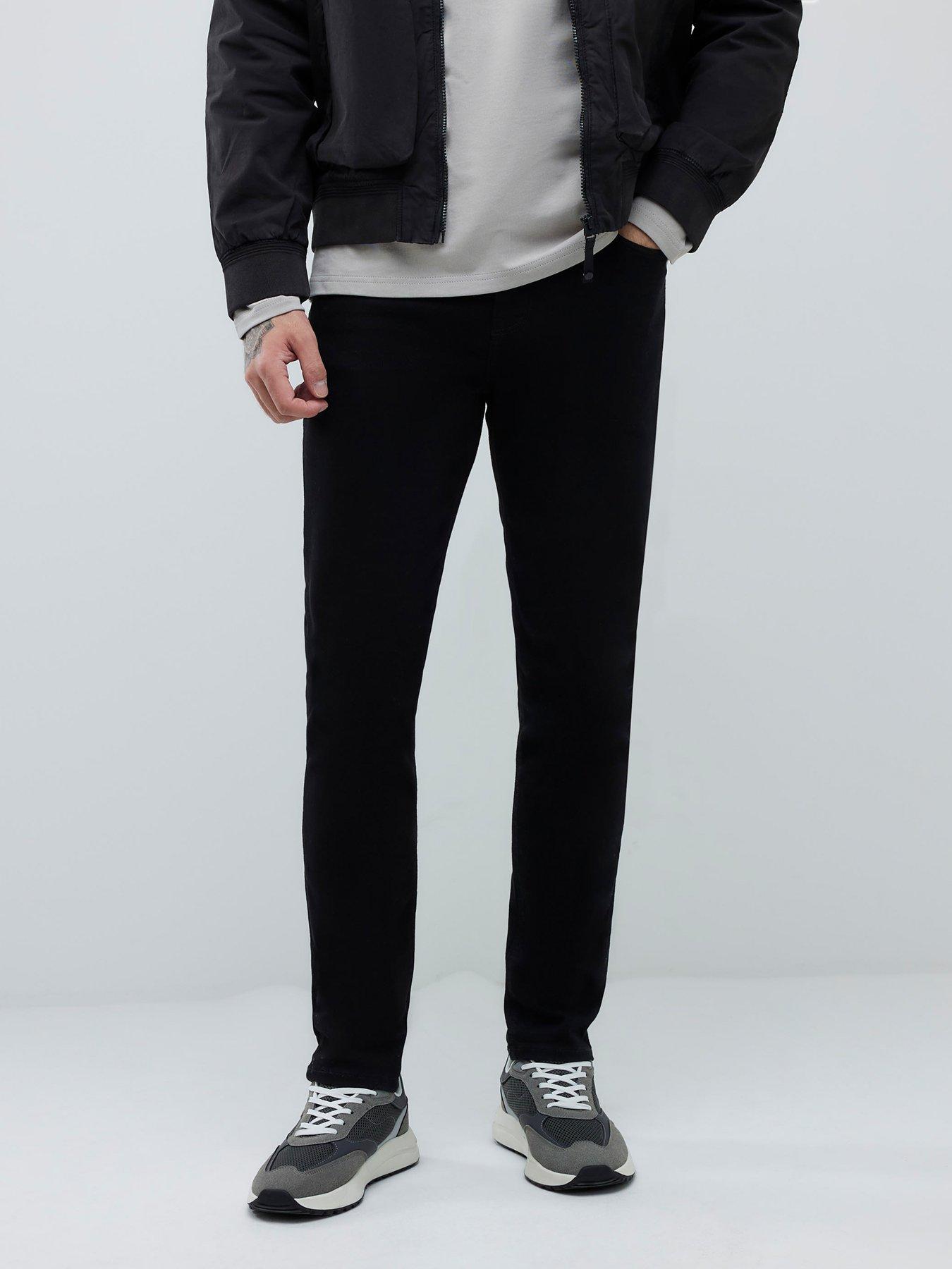Image 1 of 4 of River Island Stay Skinny Jeans - Black