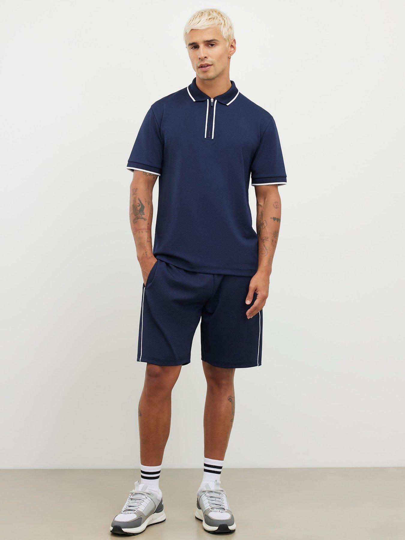 river-island-slim-racking-zip-polo-shirt-navyback