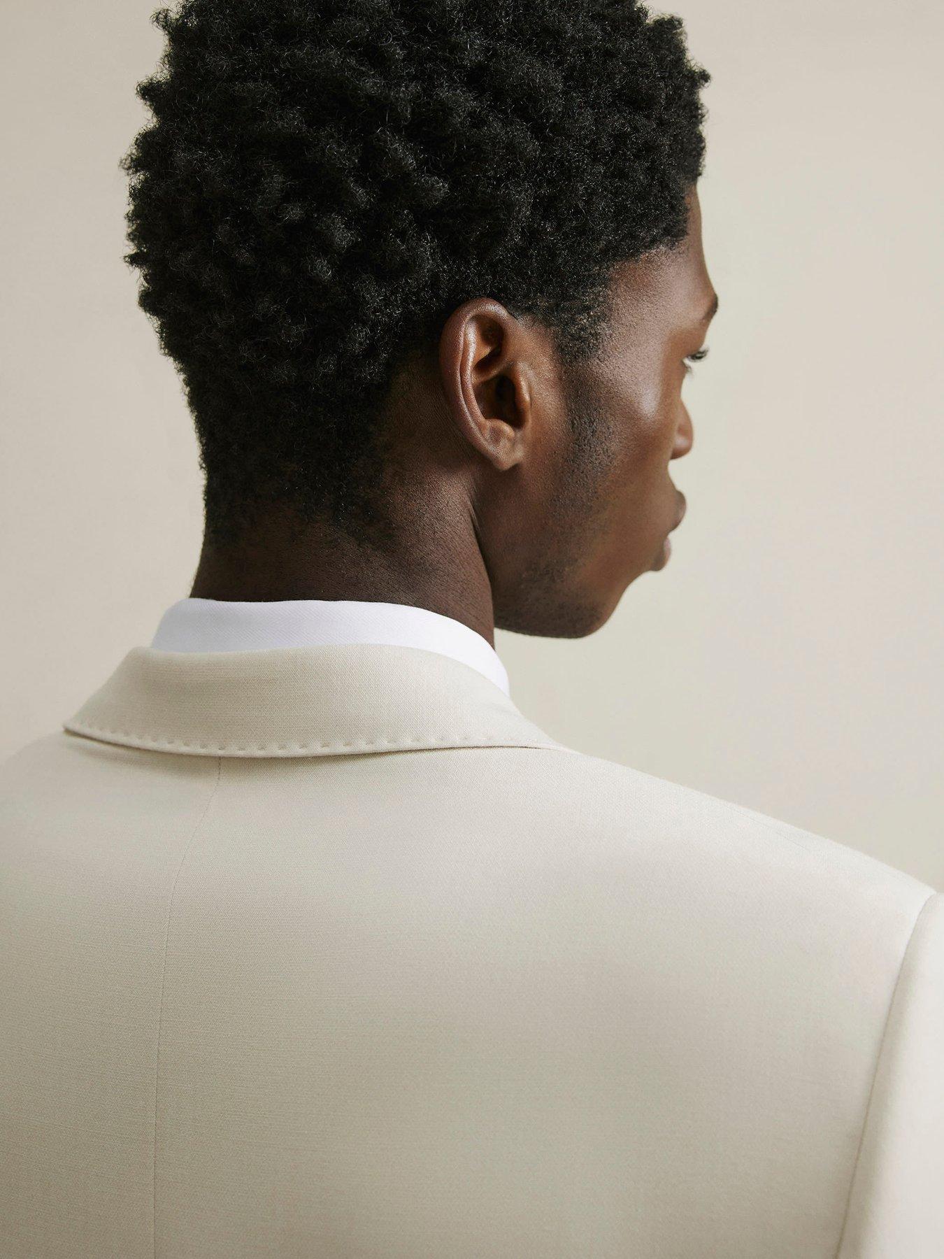 Image 2 of 4 of River Island Groom Suit Jacket - Beige
