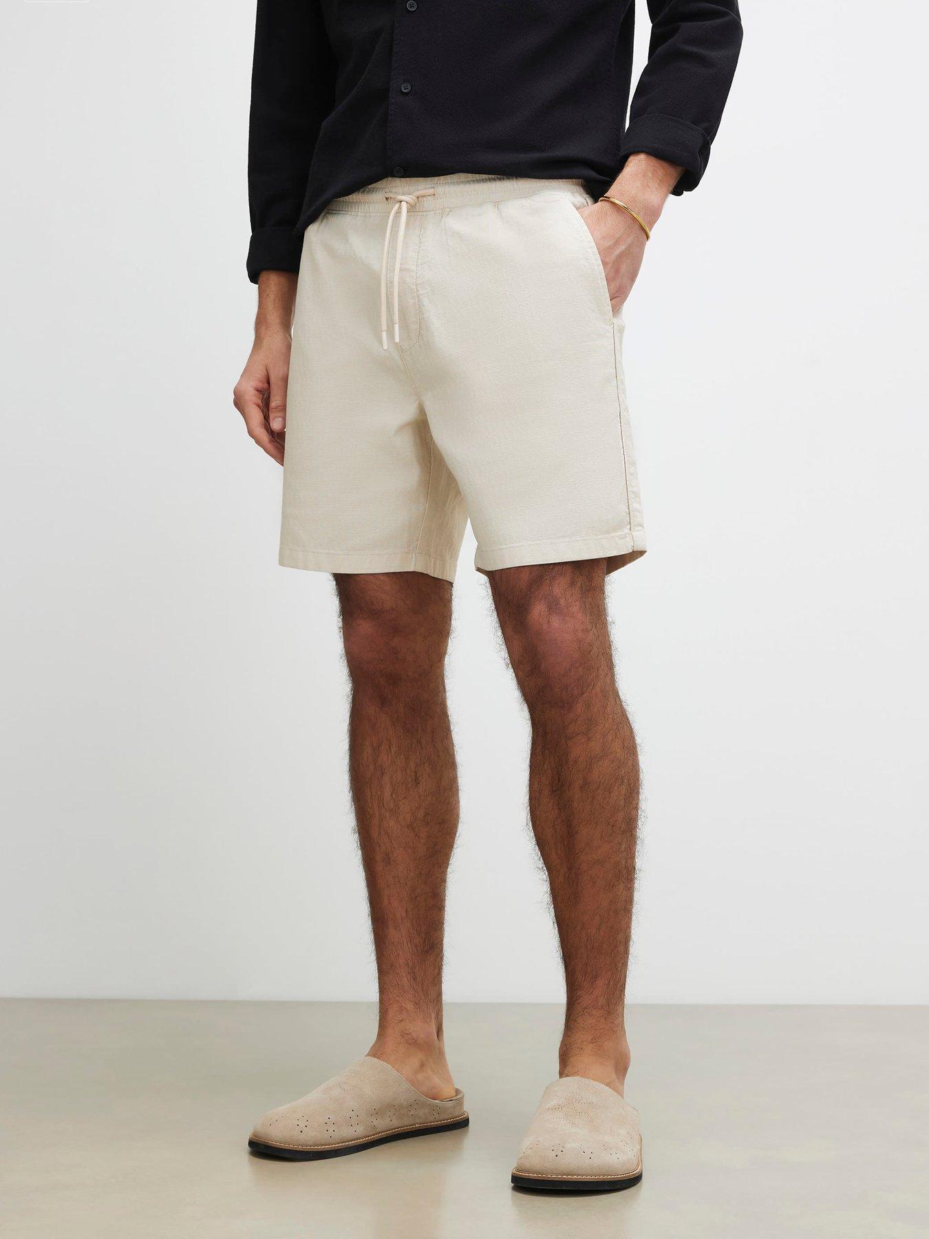 River Island Capulet Cross Hatch Shorts - Grey