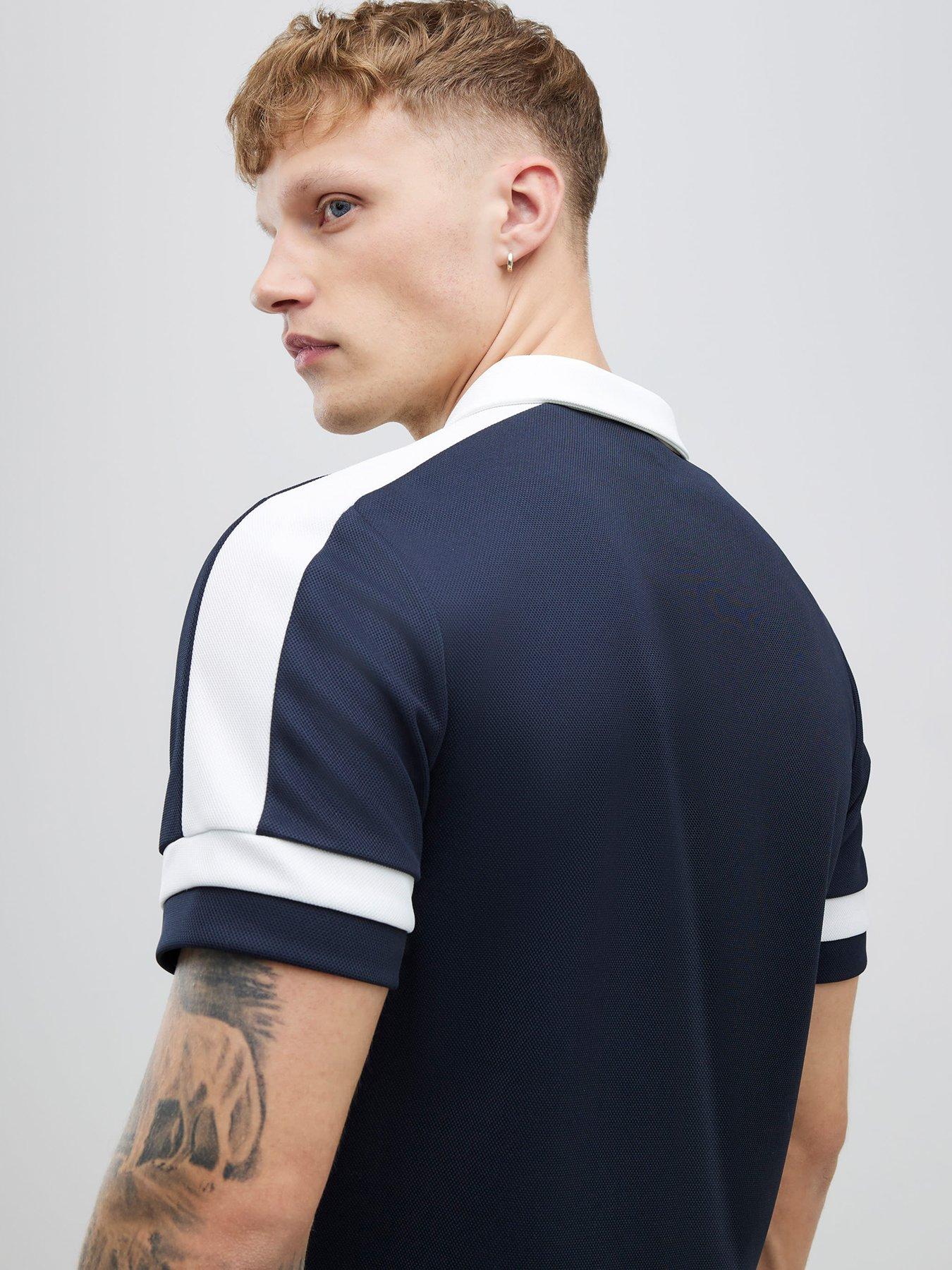 river-island-slim-pique-short-sleeve-blocked-polo-shirt-navystillFront