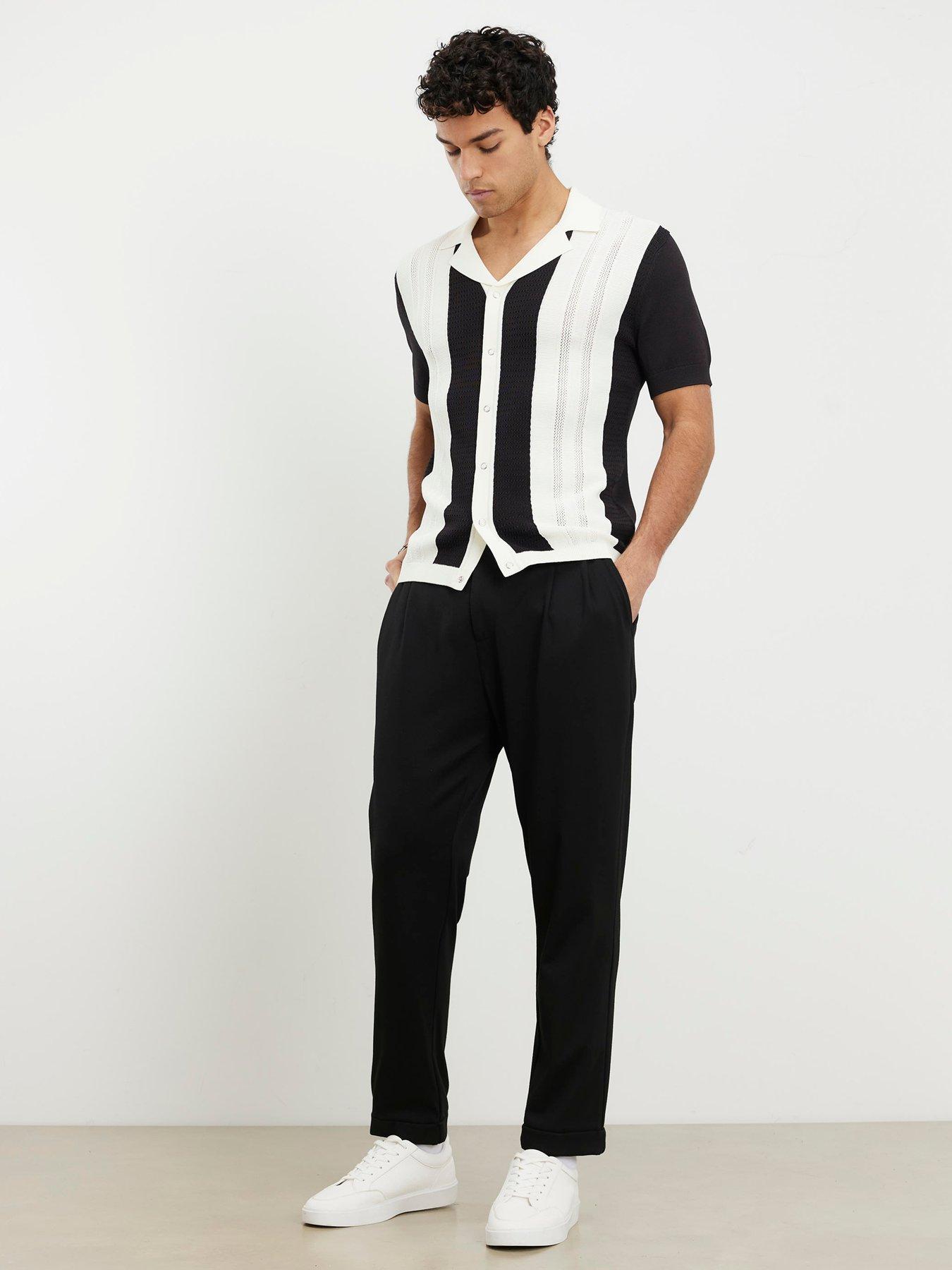 river-island-mono-blocked-short-sleeve-knitted-shirt-blackback