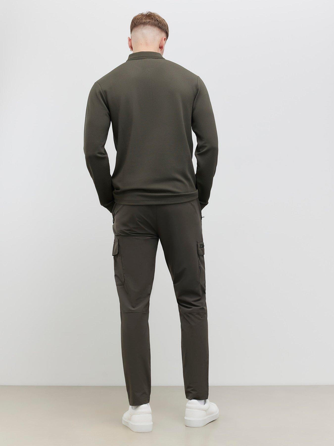 river-island-cairo-skinny-cargo-trousers-greenstillFront