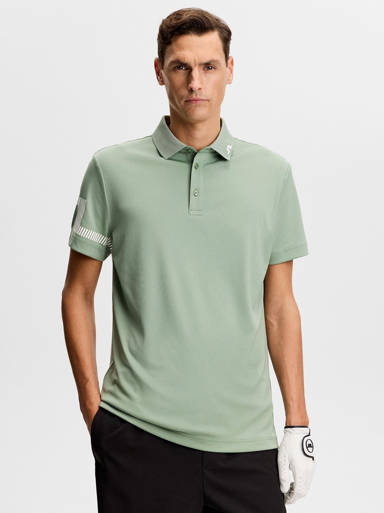J LINDEBERG Mens Golf Heath Polo - Green