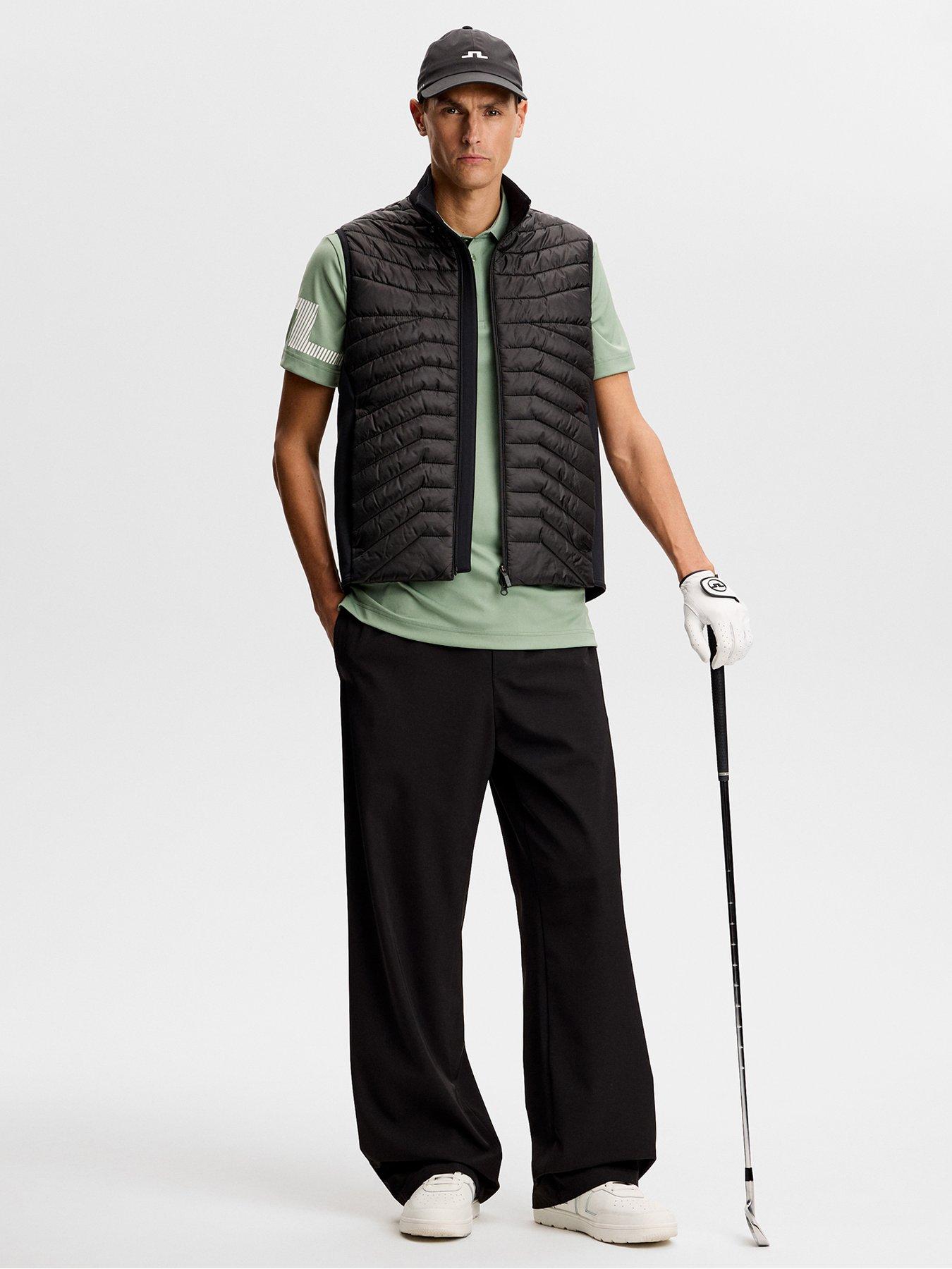 Image 3 of 5 of J LINDEBERG Mens Golf Heath Polo - Green