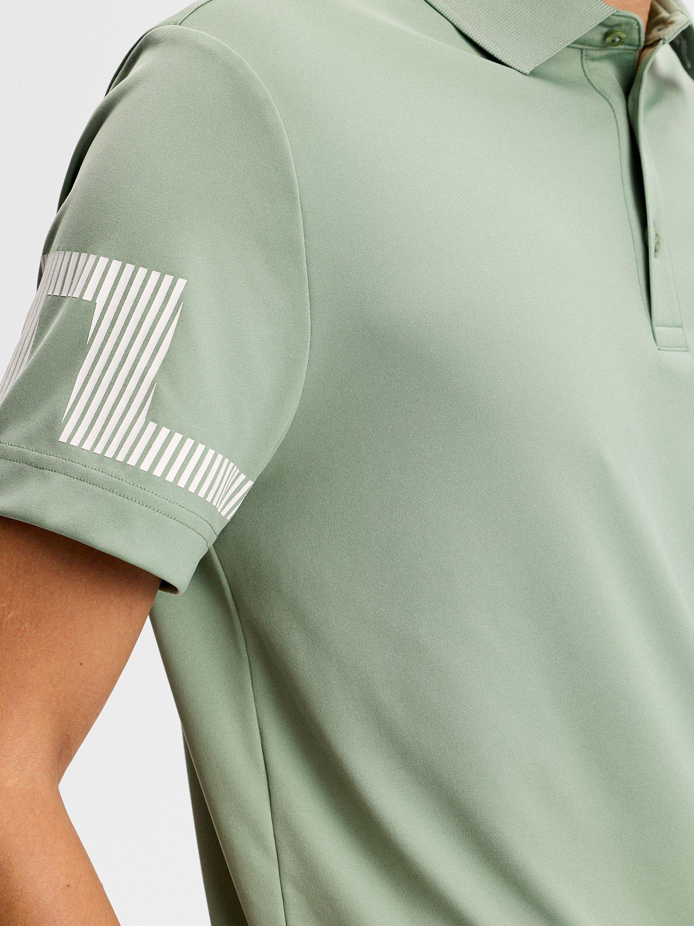 Image 4 of 5 of J LINDEBERG Mens Golf Heath Polo - Green