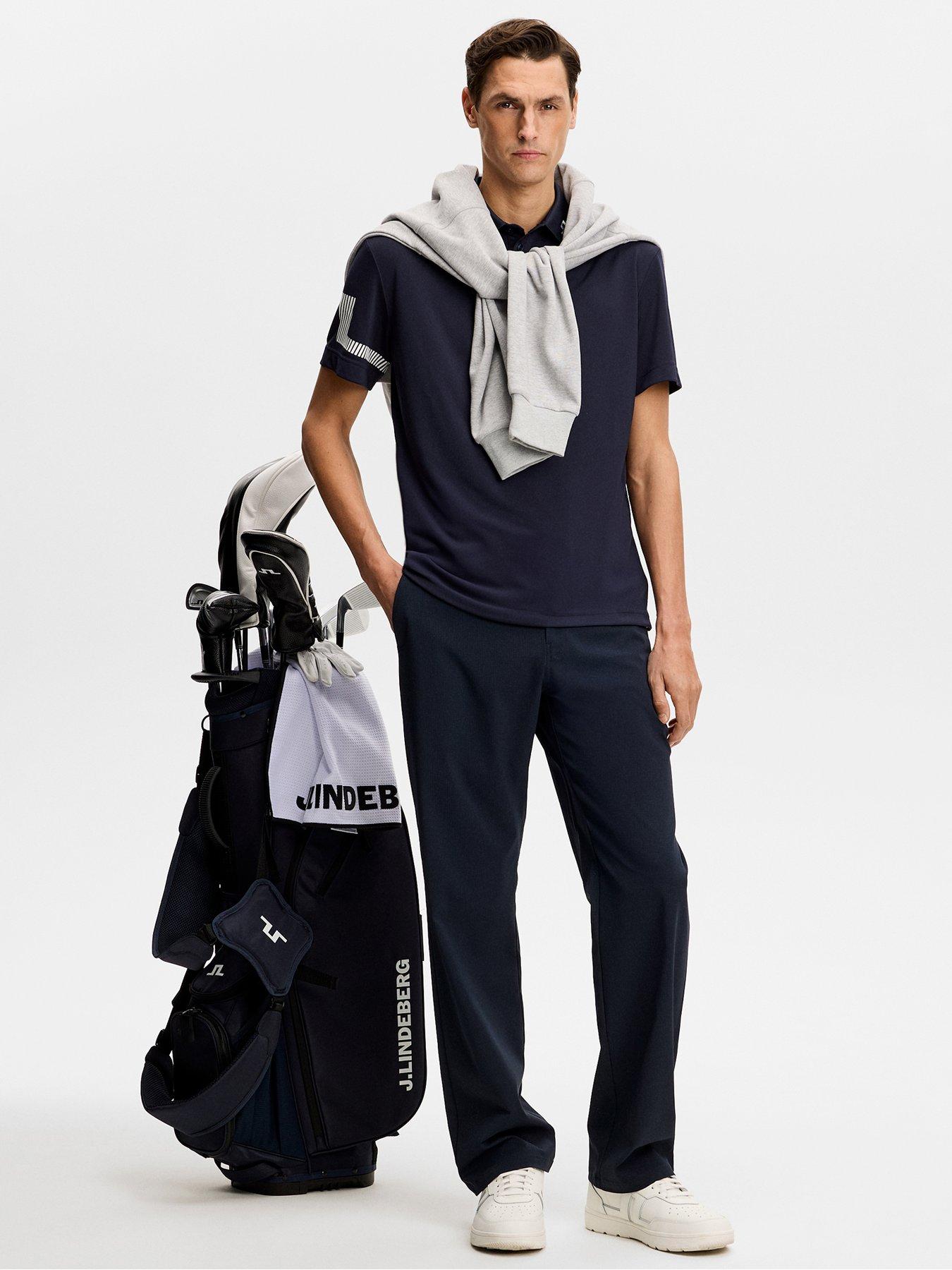 Image 3 of 6 of J LINDEBERG Mens Golf Heath Polo - Navy
