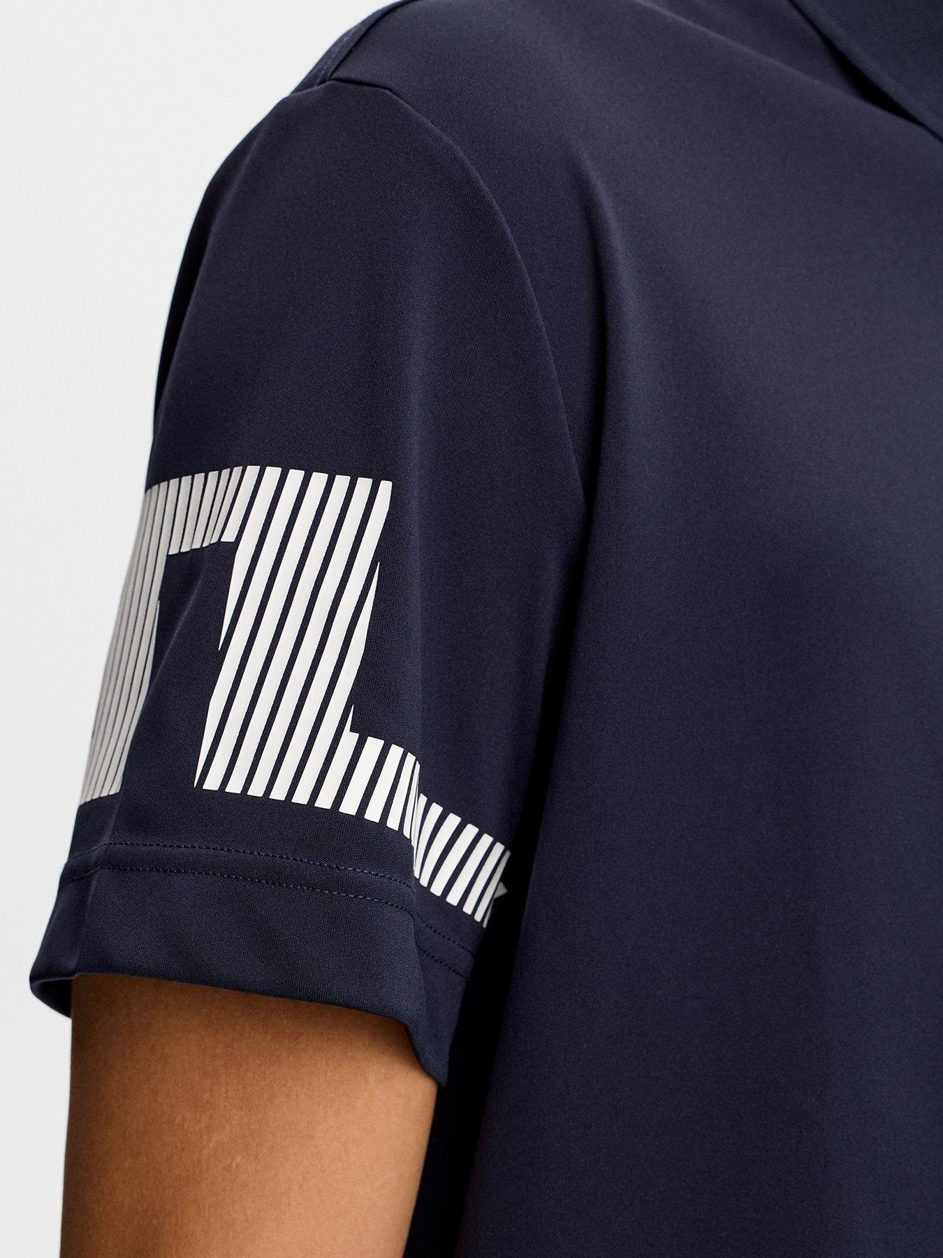 Image 4 of 6 of J LINDEBERG Mens Golf Heath Polo - Navy