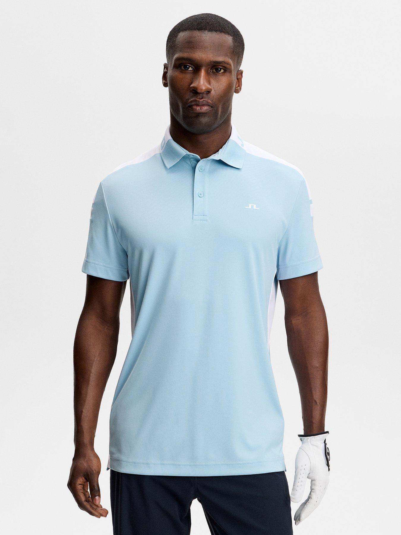 Image 1 of 5 of J LINDEBERG Mens Golf Bo Polo - Blue