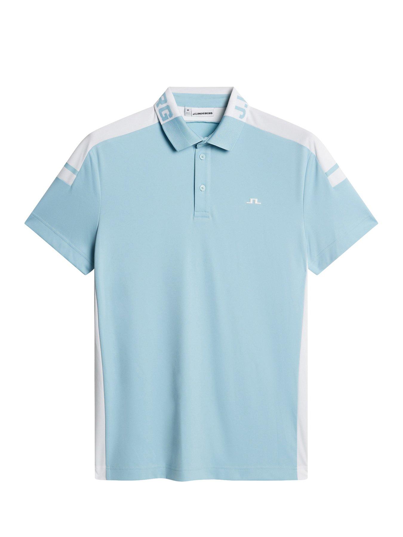 Image 5 of 5 of J LINDEBERG Mens Golf Bo Polo - Blue