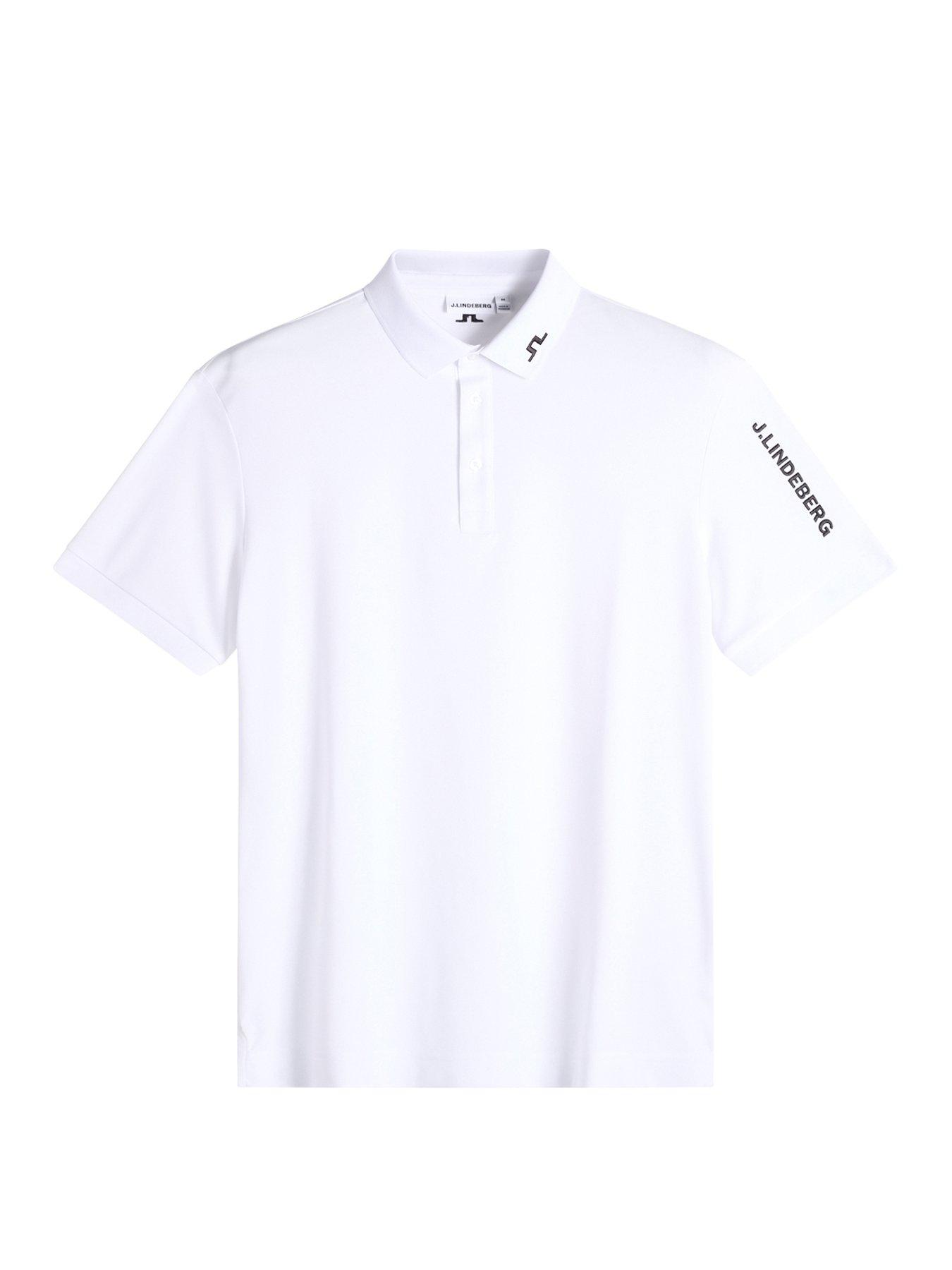 Image 5 of 6 of J LINDEBERG Mens Golf Tour Tech Polo - White