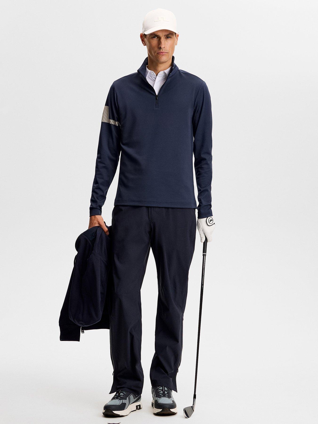Image 3 of 5 of J LINDEBERG Mens Golf Heath Strike Mid Layer - Navy