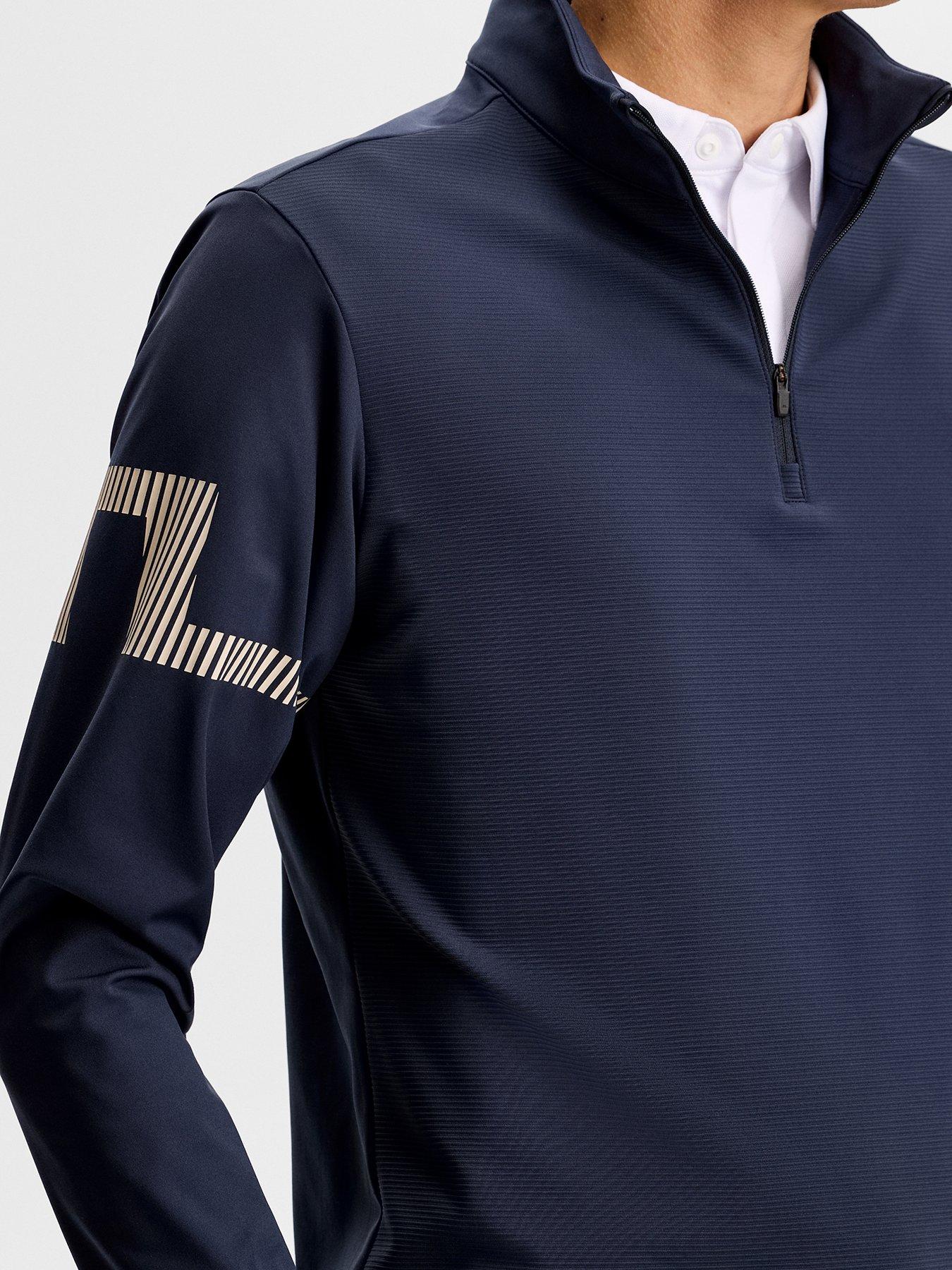 Image 4 of 5 of J LINDEBERG Mens Golf Heath Strike Mid Layer - Navy