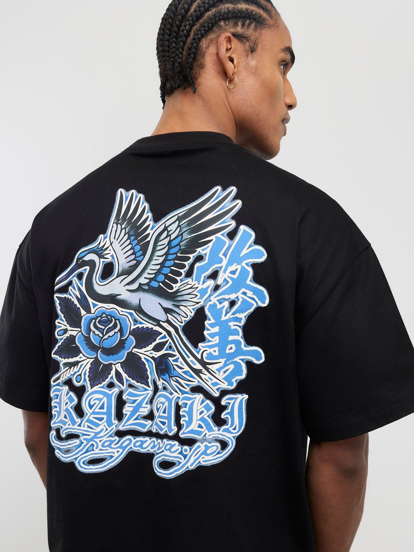 river-island-kazaki-crane-short-sleeve-t-shirt-blackfront